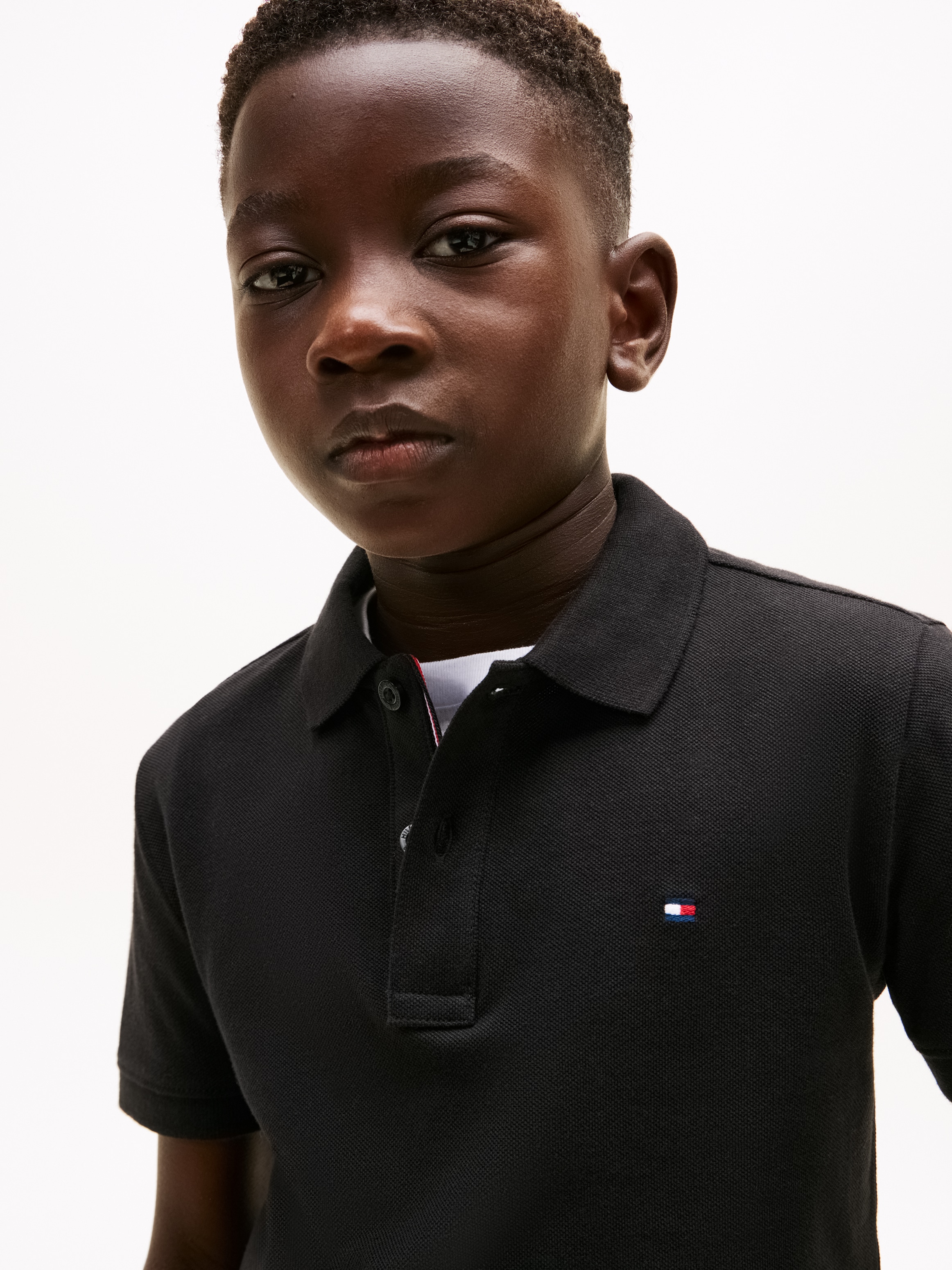 Tommy Hilfiger Polo »FLAG POLO SS« mit Logostickerei