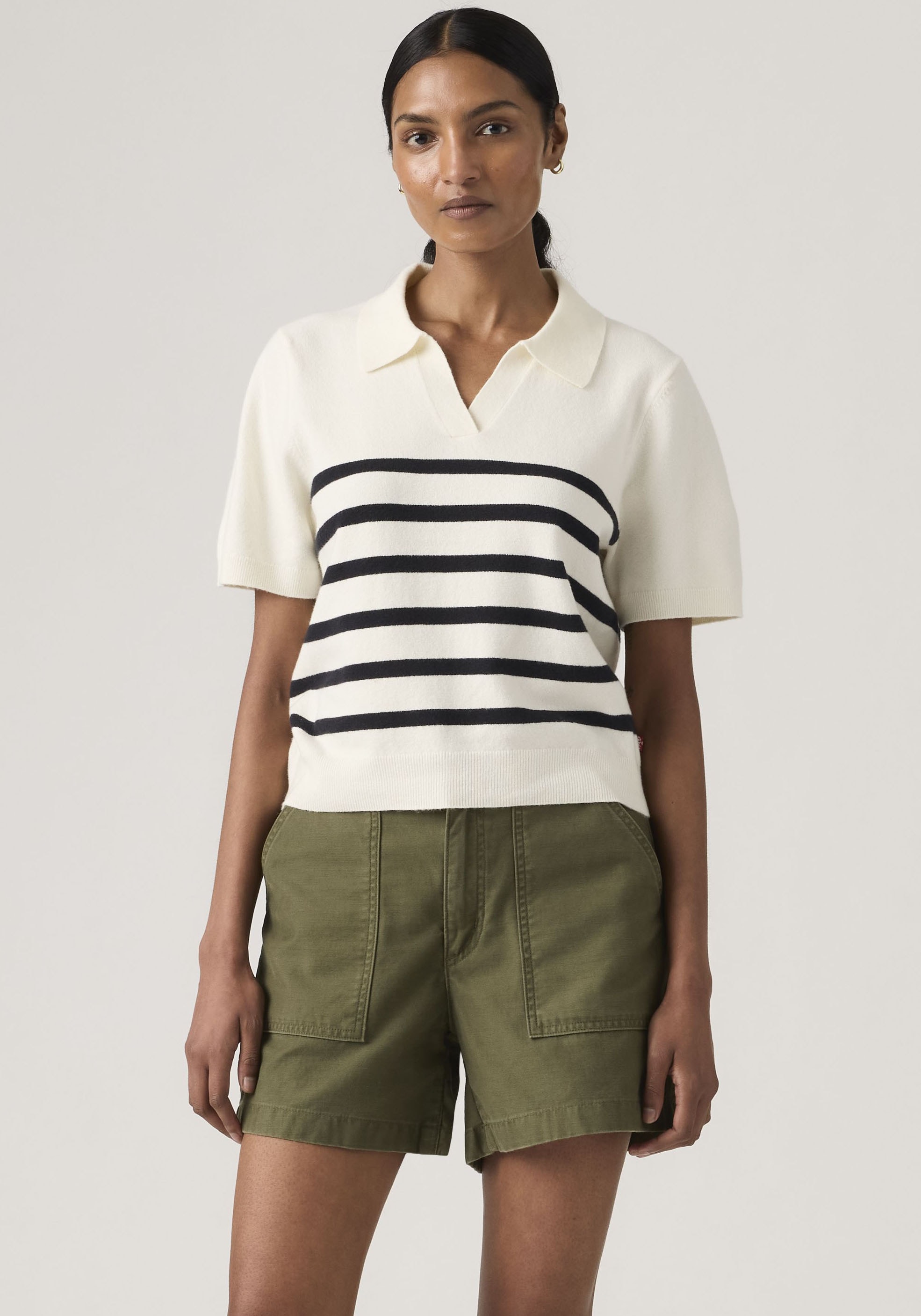 Levi's® Pull à manches courtes »SUPER SOFT POLO SWEATER«