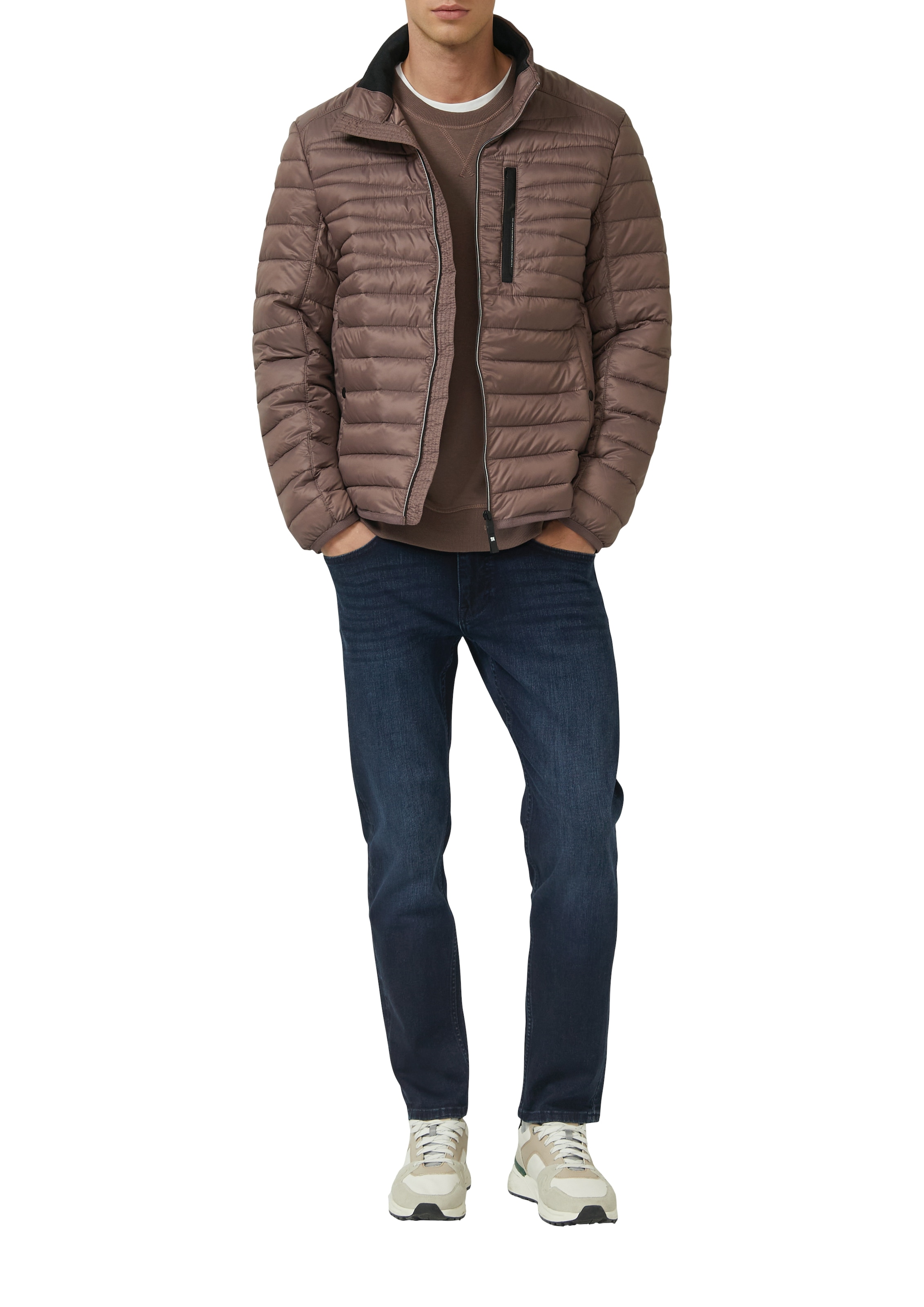 s.Oliver Steppjacke ohne Kapuze mit Stehkragen und Reissverschluss