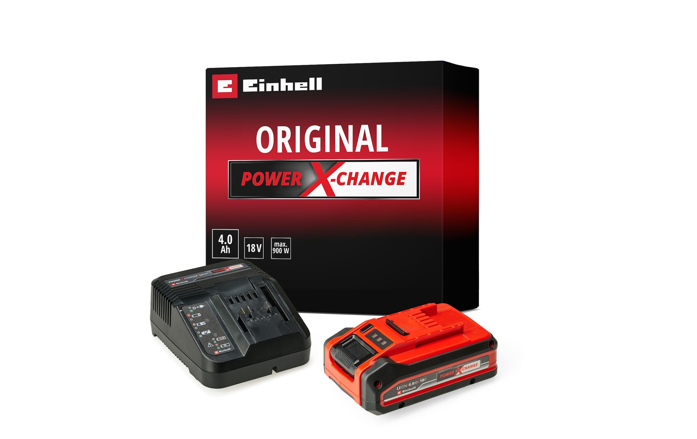 Einhell Akku Starter-Set »PXC-Starter-Kit 4Ah PLUS« 18 V, 4 Ah, inkl. Ladegerät