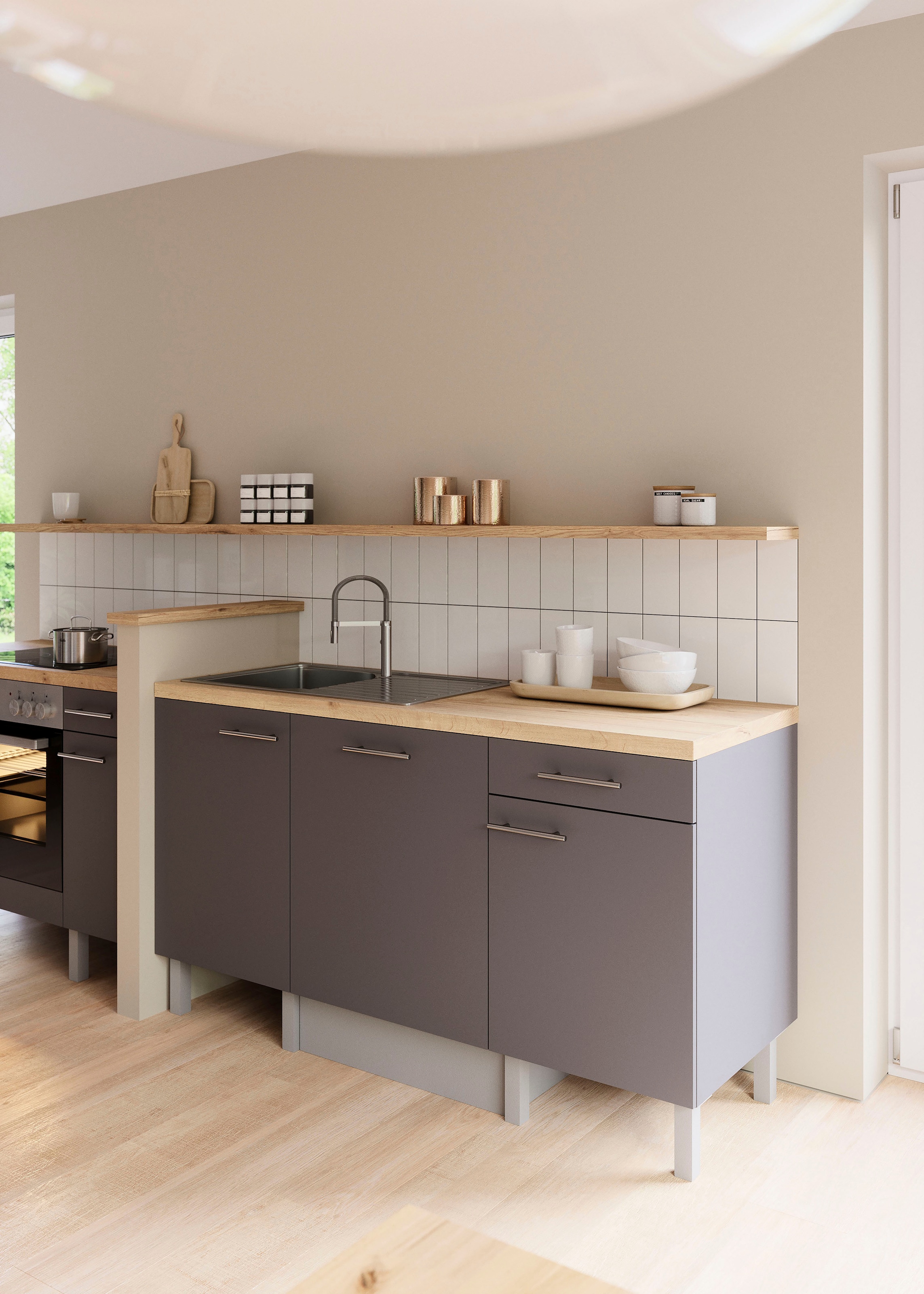 OPTIFIT Pantryküche »Lilly« Breite 160 cm, wahlweise mit E-Geräten