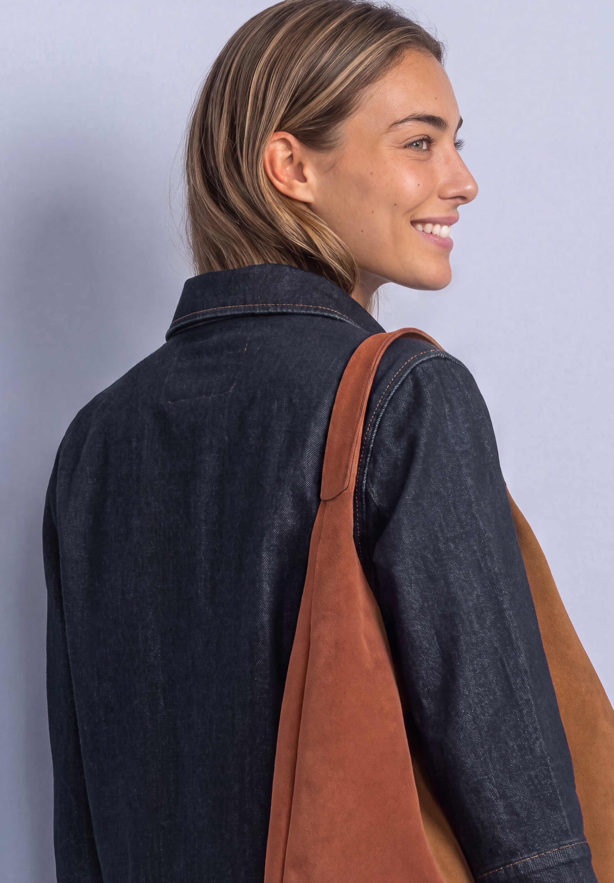 STREET ONE Blouse en jean Chemisier manches 3/4 avec patte de boutonnage