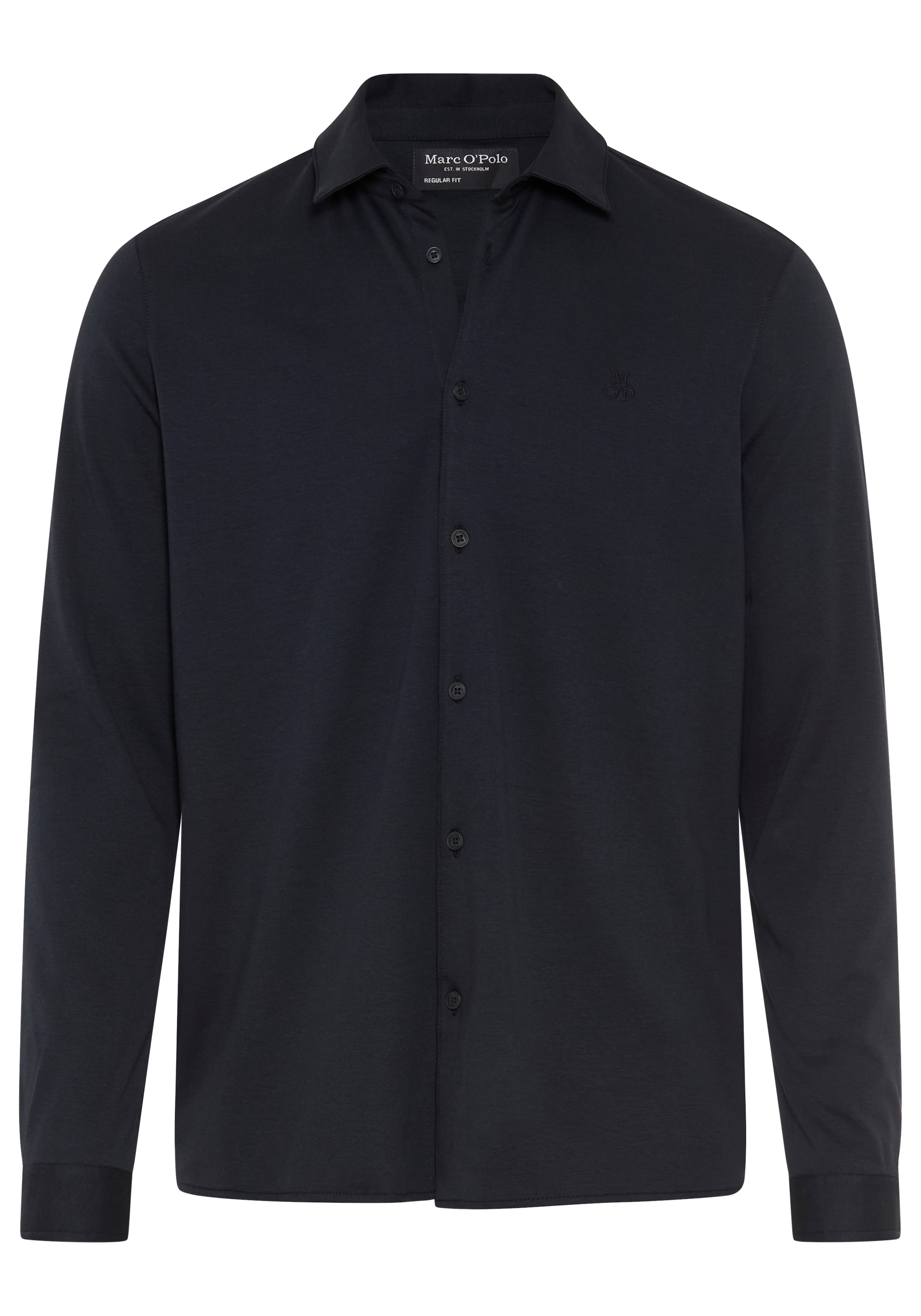 Marc O'Polo Polo à manches longues regular fit aus weichem Bio-Baumwoll-Jersey