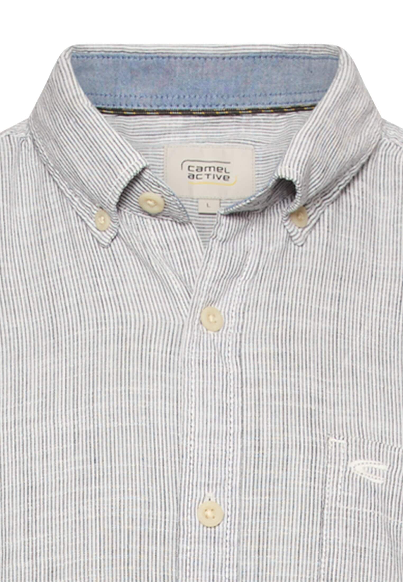 camel active Chemise à manches courtes avec col boutonné