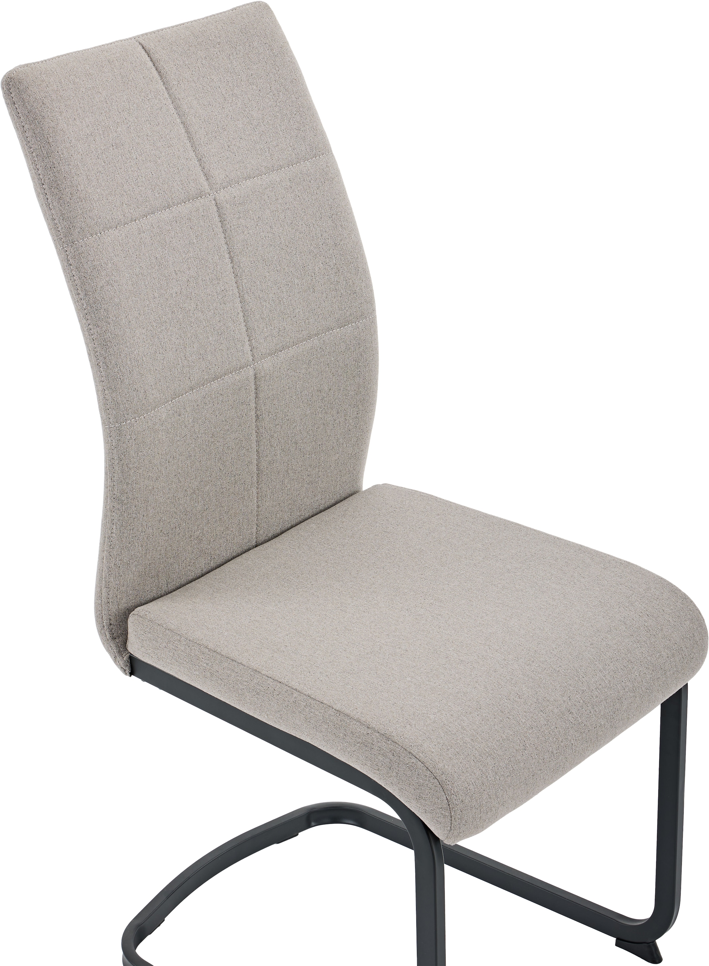 HELA Chaise cantilever »TURIN« (Ensemble) 2 cuisfauteuil à bascule, structure en tube carré, rembourré, waterfree productions