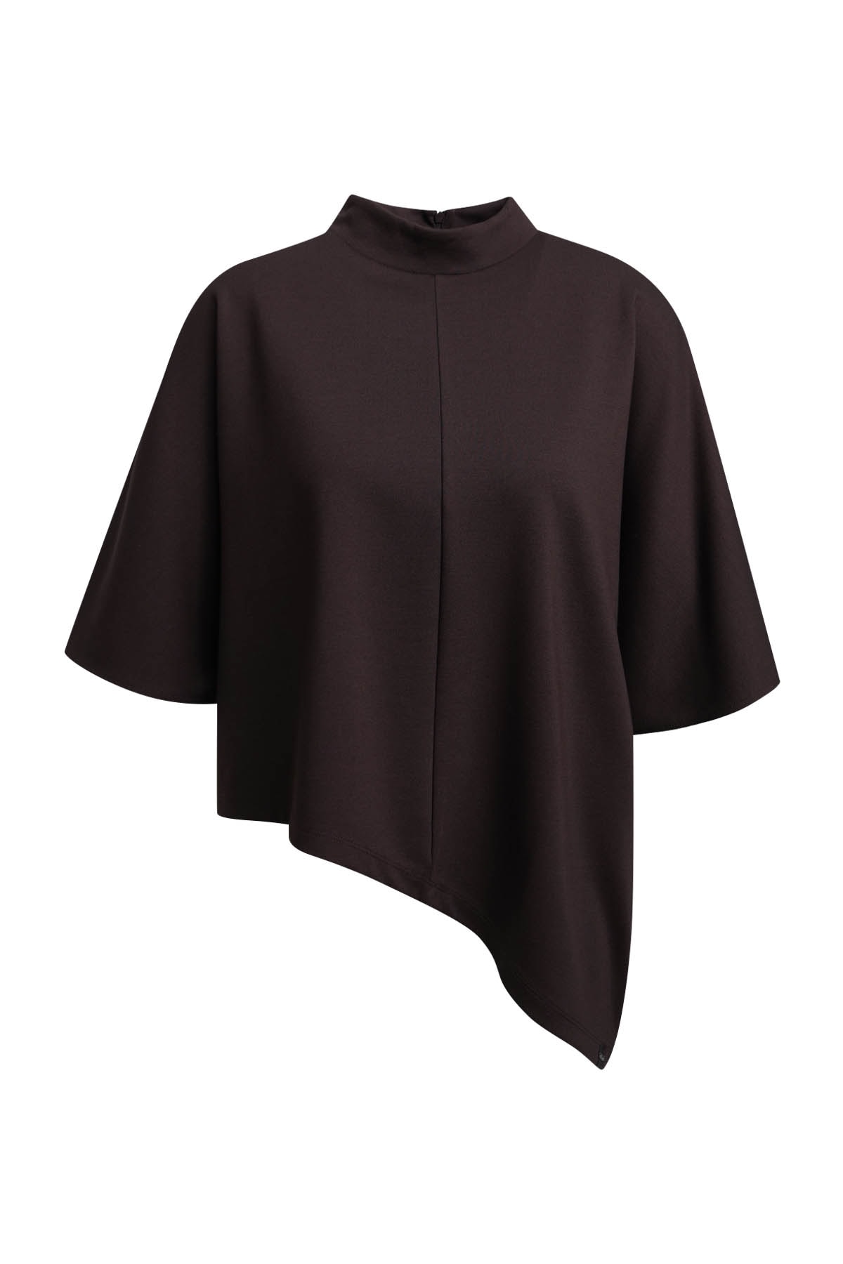 Smith & Soul Kurzarmpullover mit asymmetrischem Saum, oversize