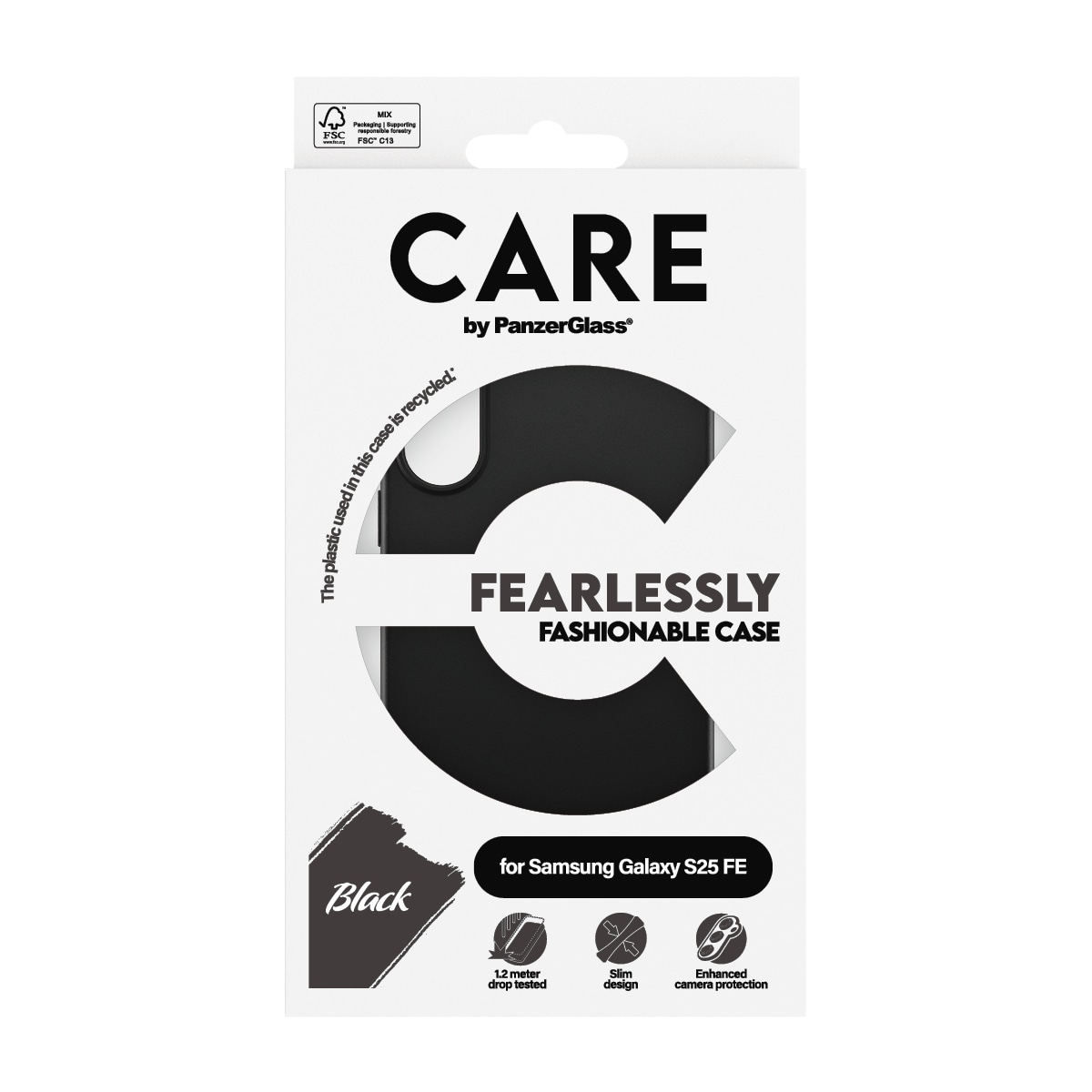 CARE by PanzerGlass Housse pour téléphone portable »Fearlessly Fashionable Case für Samsung Galaxy S25 FE« Backcover, Schutzhülle, Handyschutzhülle, Case, Schutzcase, stossfest