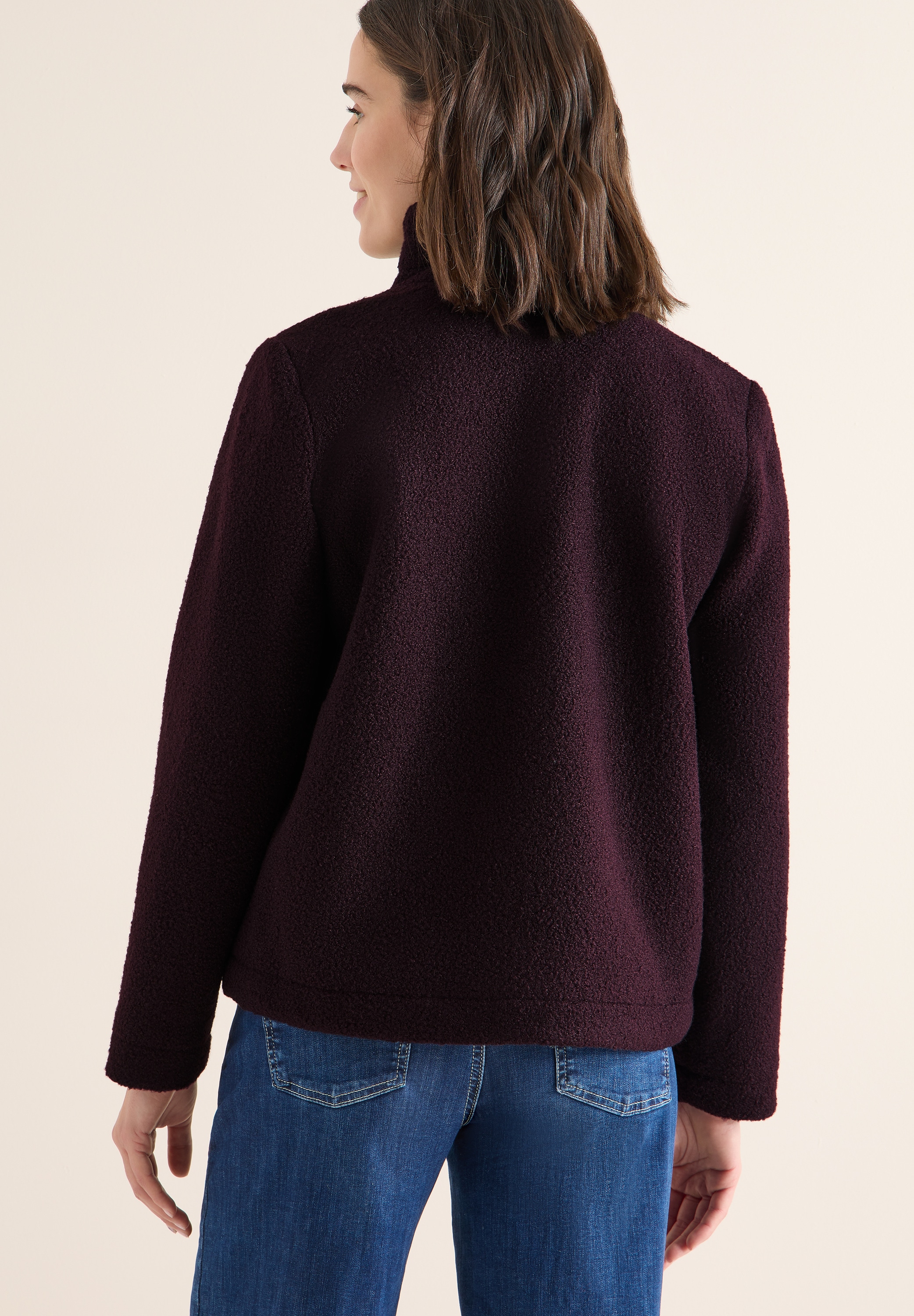 Cecil Veste courte ohne Kapuze in weicher Teddy-Qualität