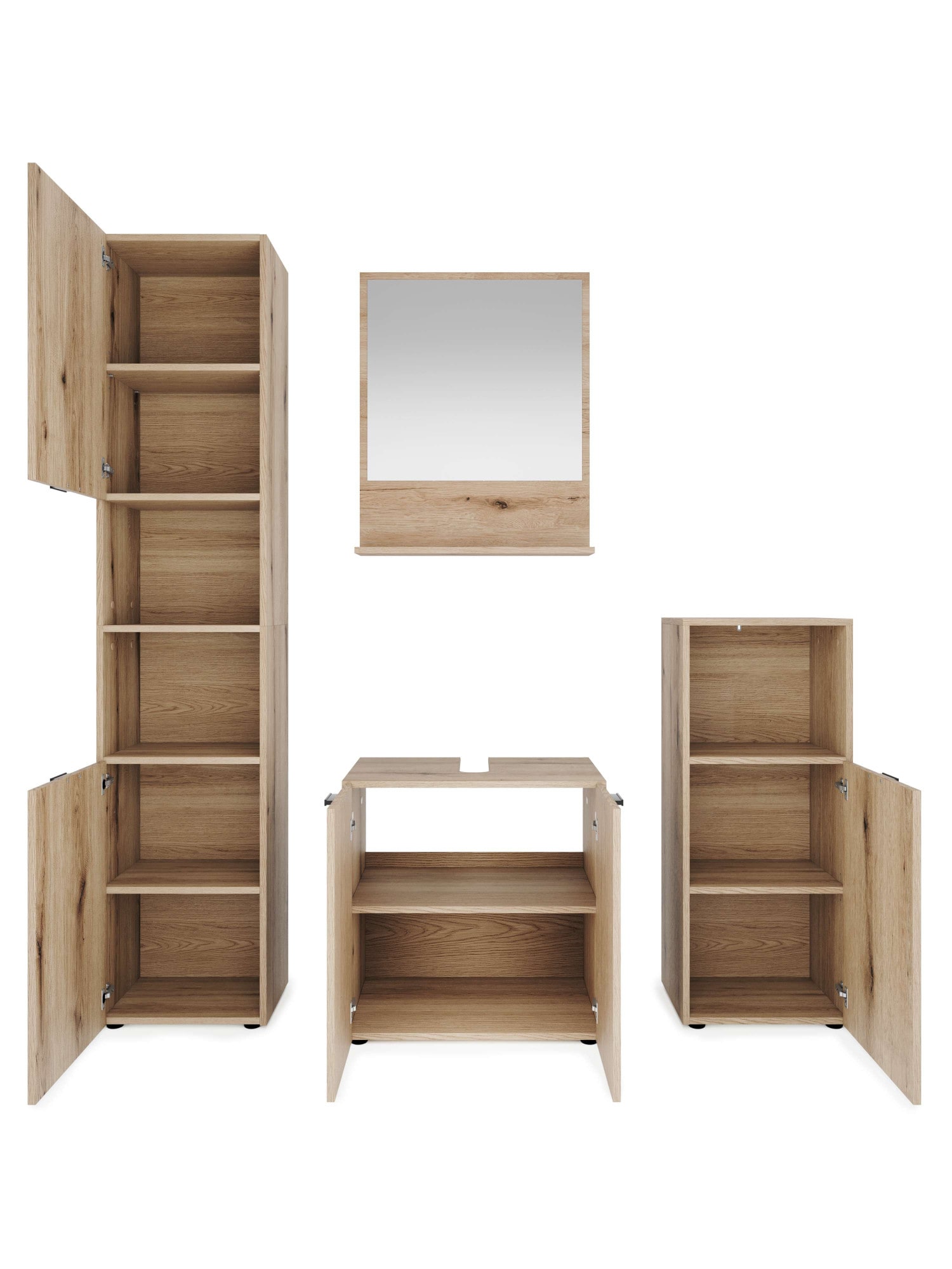 GOODproduct Badmöbel-Set »Baltrum« 4 Stk. tlg.