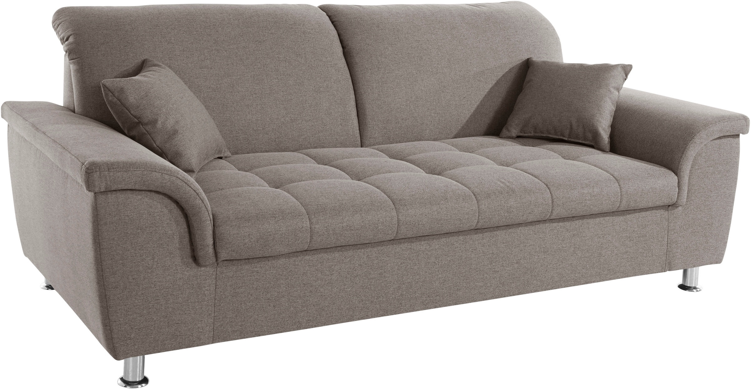 DOMO collection 2,5-places »Franzi, zeitlos und elegant, moderne Sitzheftung« wahlweise mit Kopfteilverstellung, inklusive Zierkissen