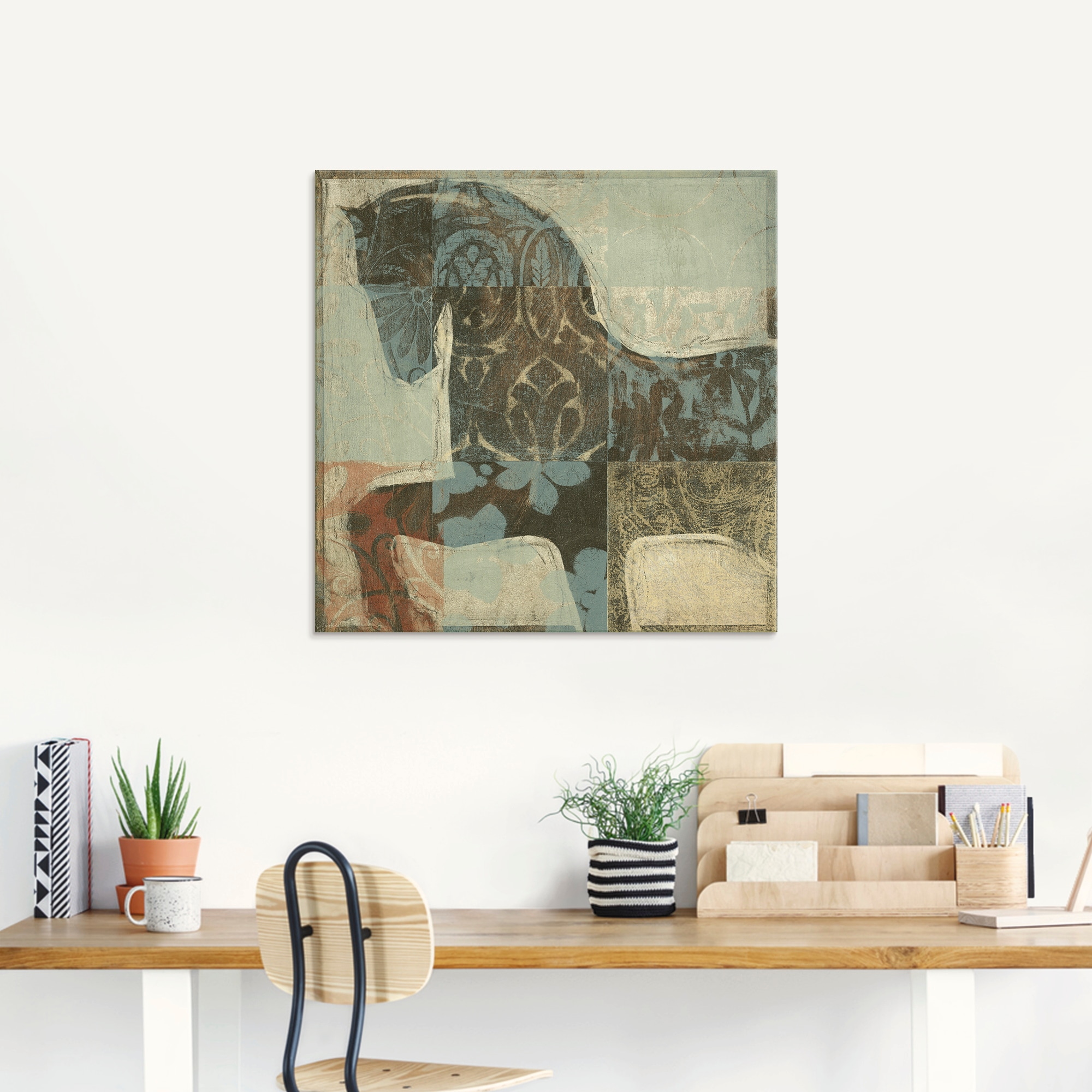 Artland Tableau en verre »Gemustertes Pferd I« 1 cuis tlg. in verschiedenen Grössen