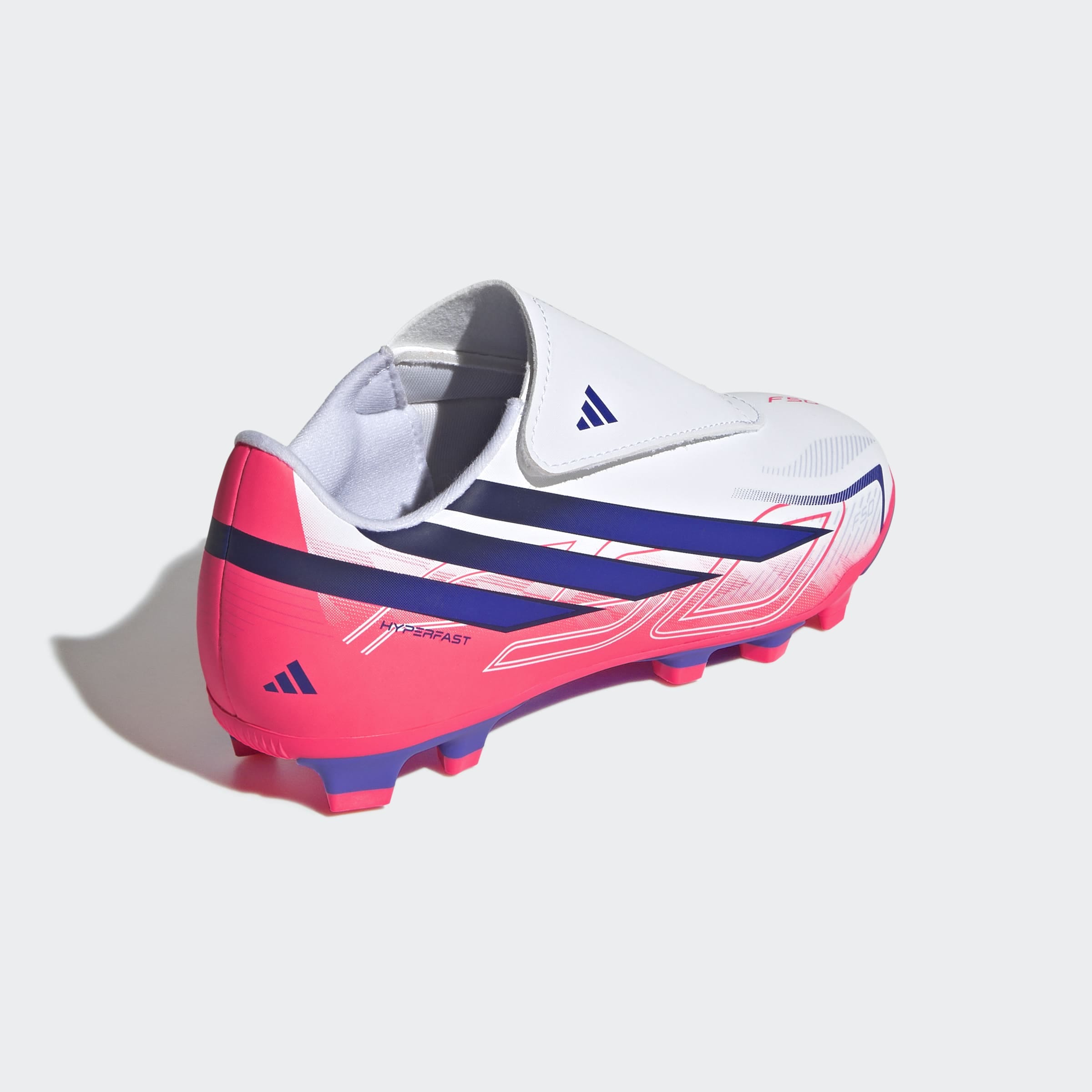 adidas Performance Fussballschuh »F50 HYPERFAST CLUB KIDS , KLETTVERSCHLUSS, FESTE / GEMISCHTE BÖDEN«  für viele verschiedene Böden geeignet, für Jugendliche & Kinder