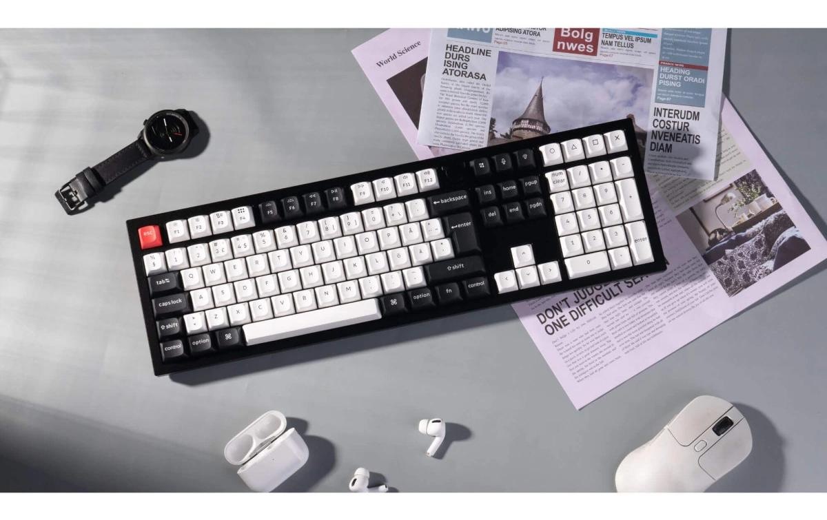   Clavier de jeu »Keychron Q6 HE Carbon Black QMK Magnetic Switch« ()