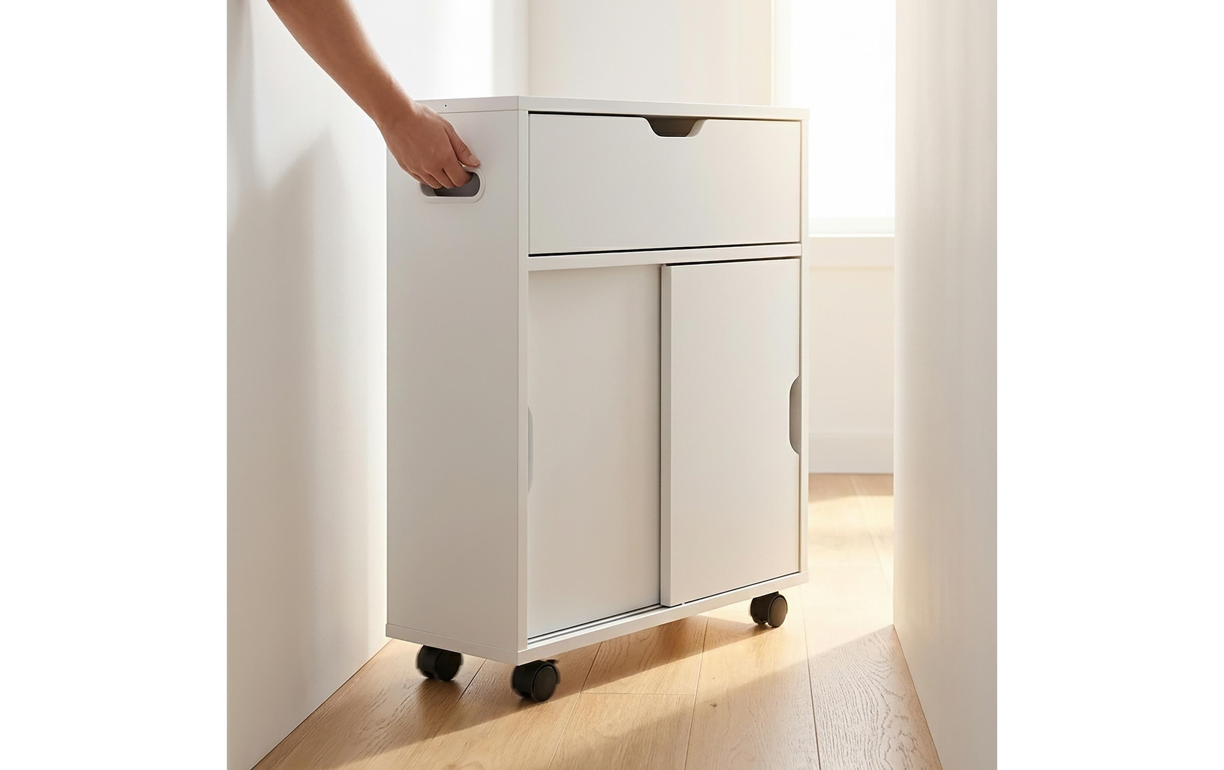 relaxdays Armoire multi-usages »Nischenwagen 17 x 67 cm«