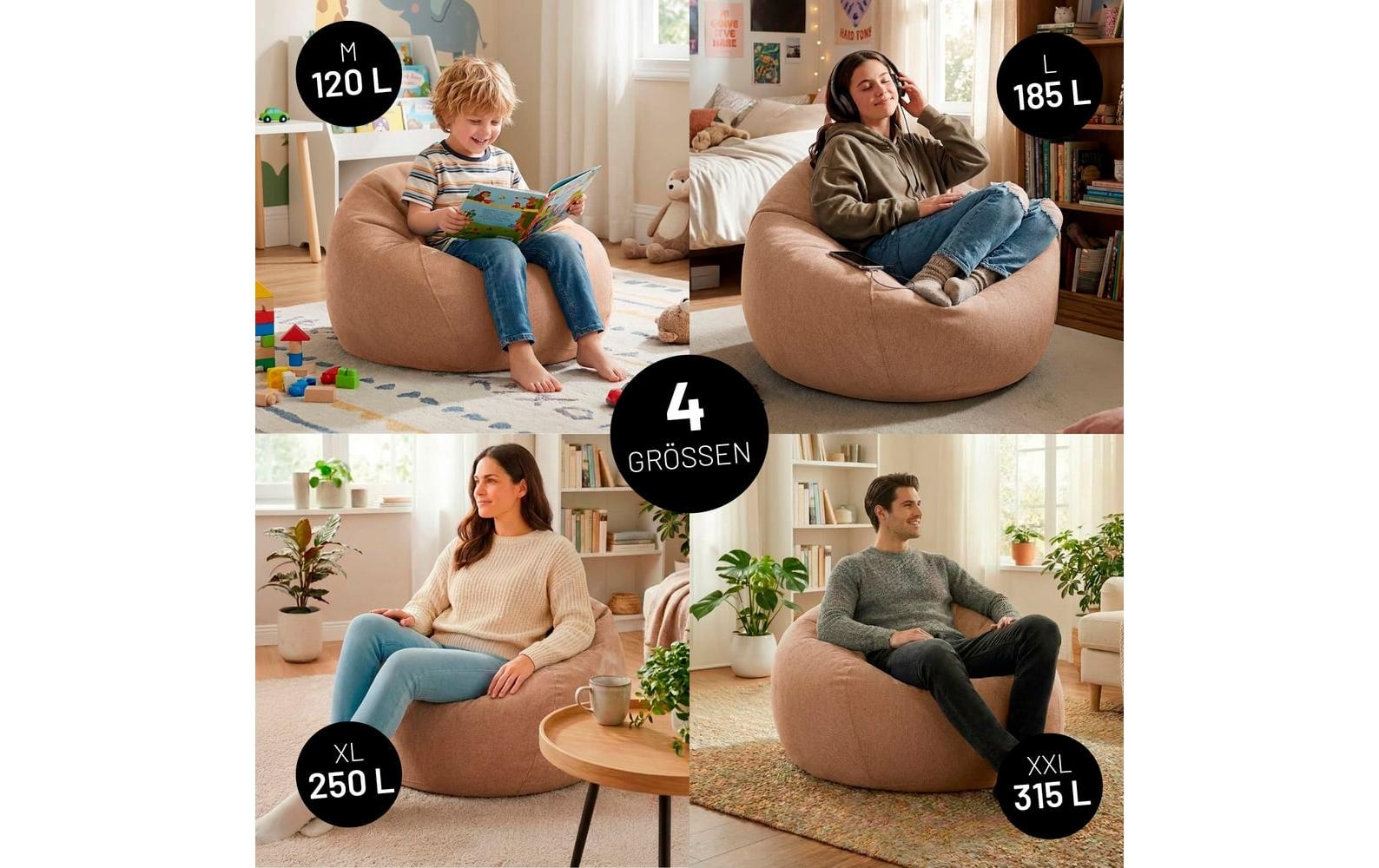 Lumaland Pouf »Comfort Line 315 l«
