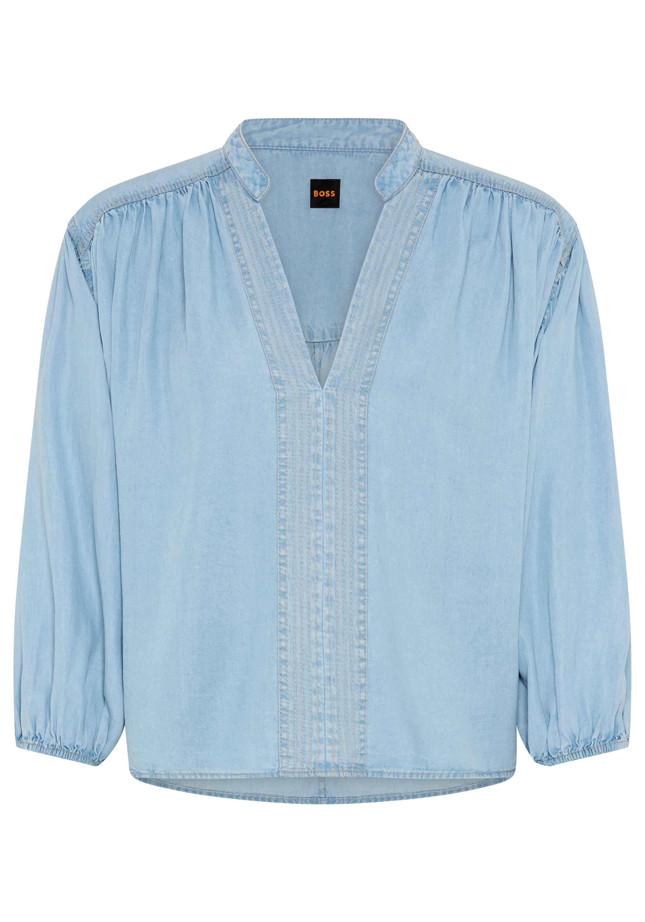 BOSS ORANGE Blouse à enfiler »Barda Premium Damenmode« mit Ballon-Ärmeln