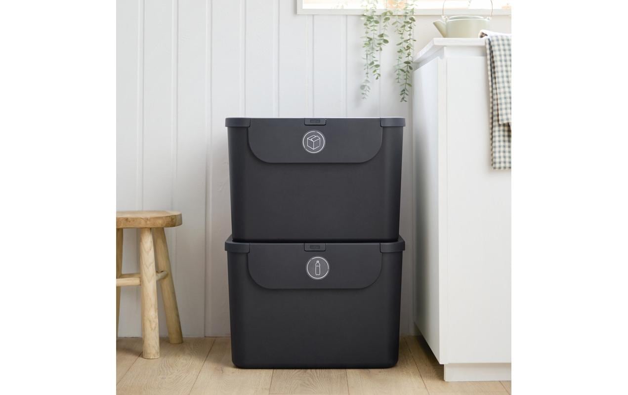 ROTHO Poubelle »Rotho Recyclingbehälter ALBULA 2 tlg. 110 l« 2 Behälter