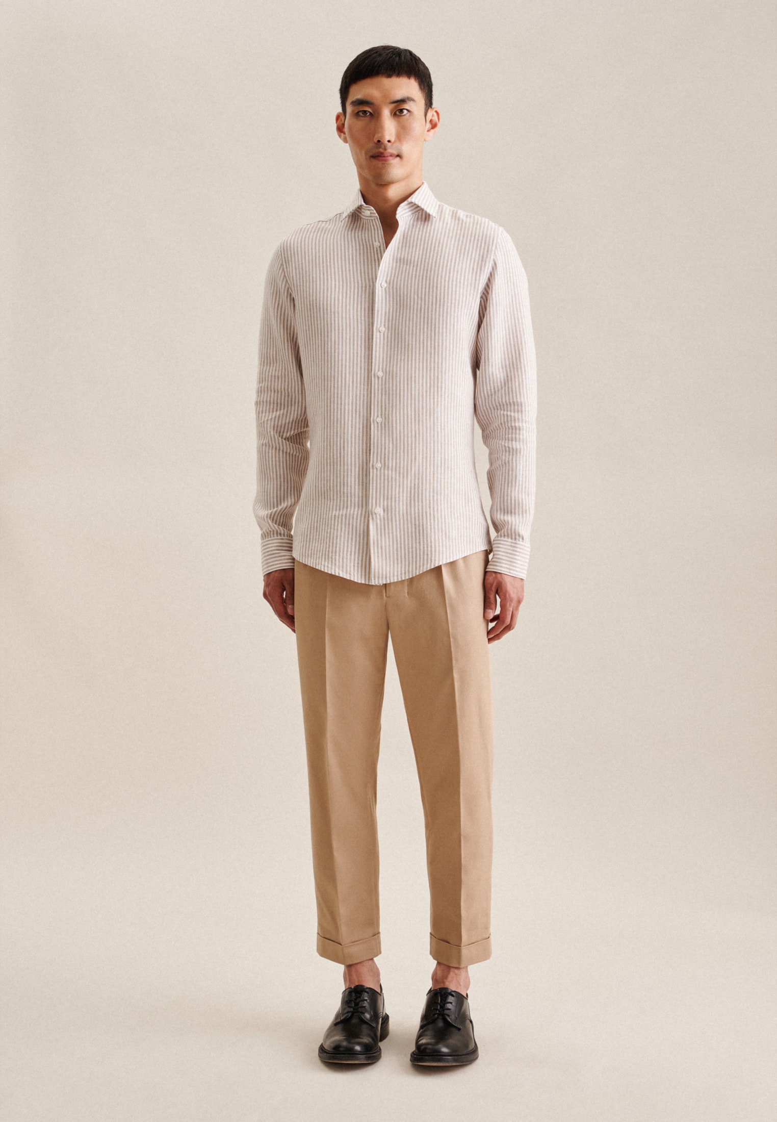 seidensticker Chemise d'affaires »Shaped« Shaped 1/1 Kentkragen Streifen