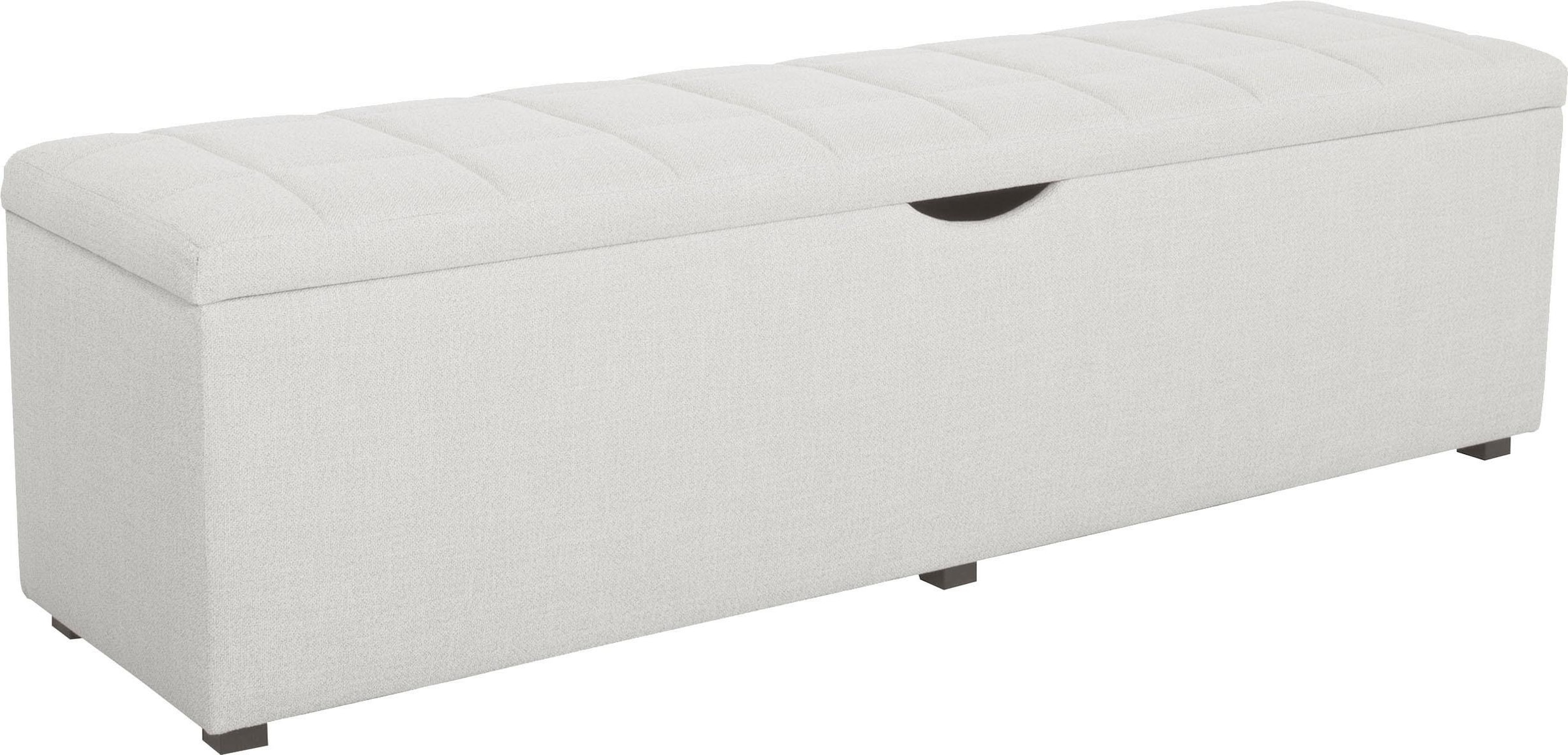 Home affaire Banc à tabouret »Checked« avec rangement, largeur 120 cm et 160 cm, adapté comme banquette-lit