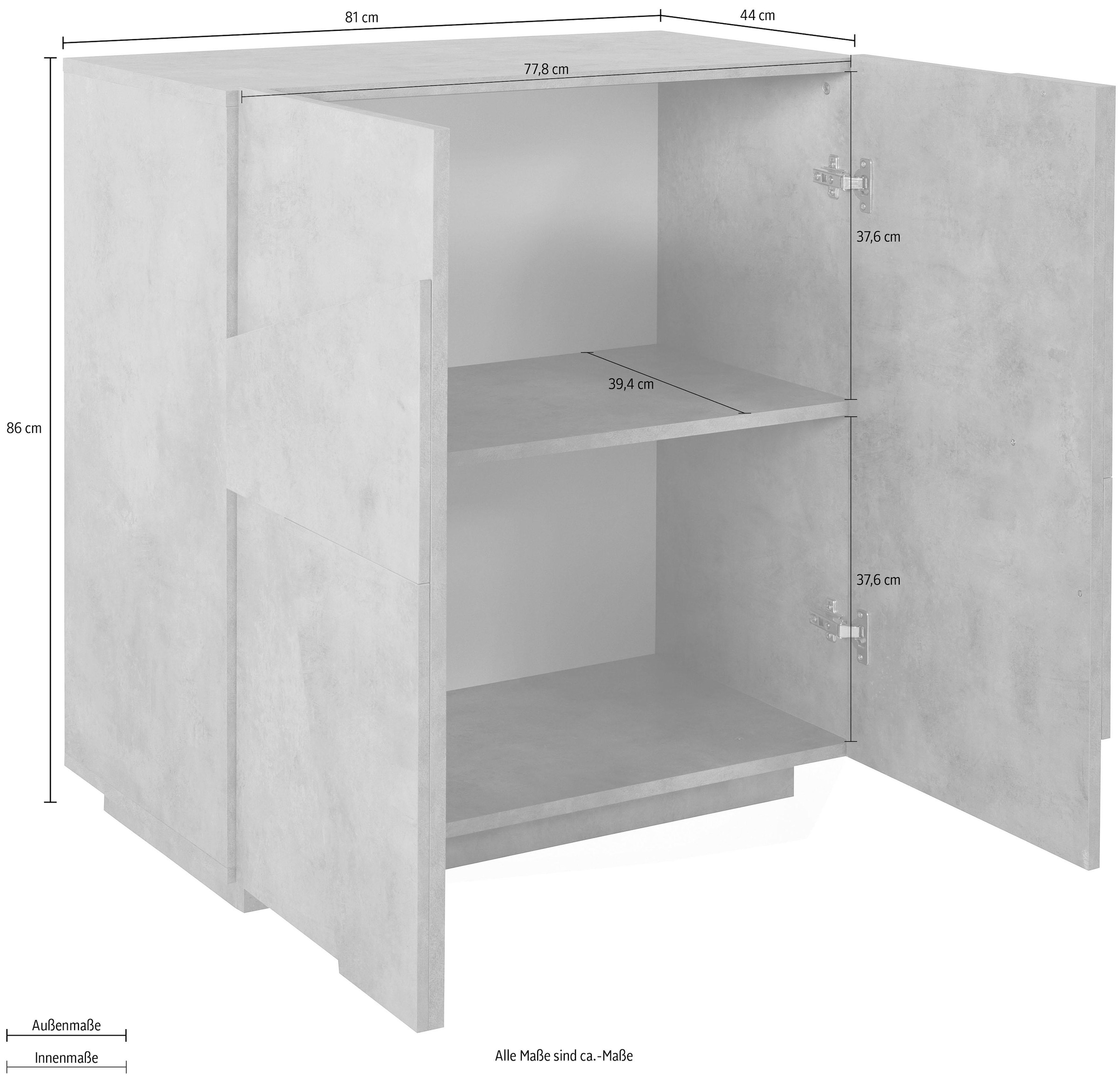 Home affaire Sideboard »PING« Breite 80 cm
