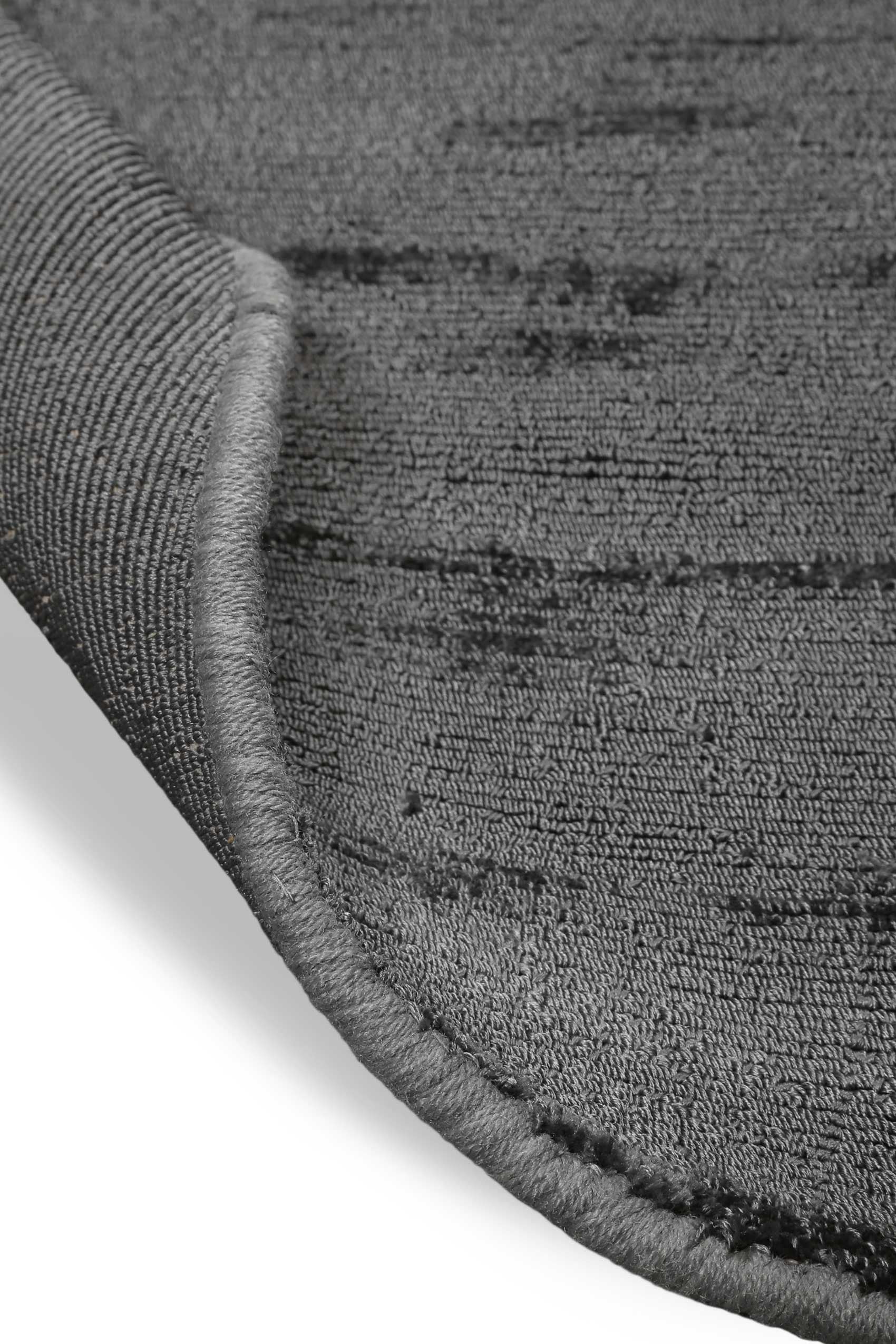 Wecon home Basics Teppich »Emma« rund 8 mm Höhe Kurzflorteppich, handgewebt, einfarbig, modern, Wohnzimmer,