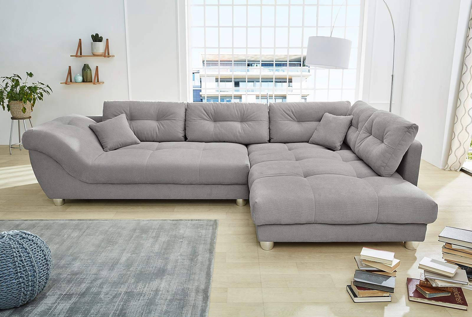 Jockenhöfer Gruppe Canapé d'angle »Siena L-Form, B: 346 cm« avec coussins décoratifs, grande surface pour s’asseoir et se coucher