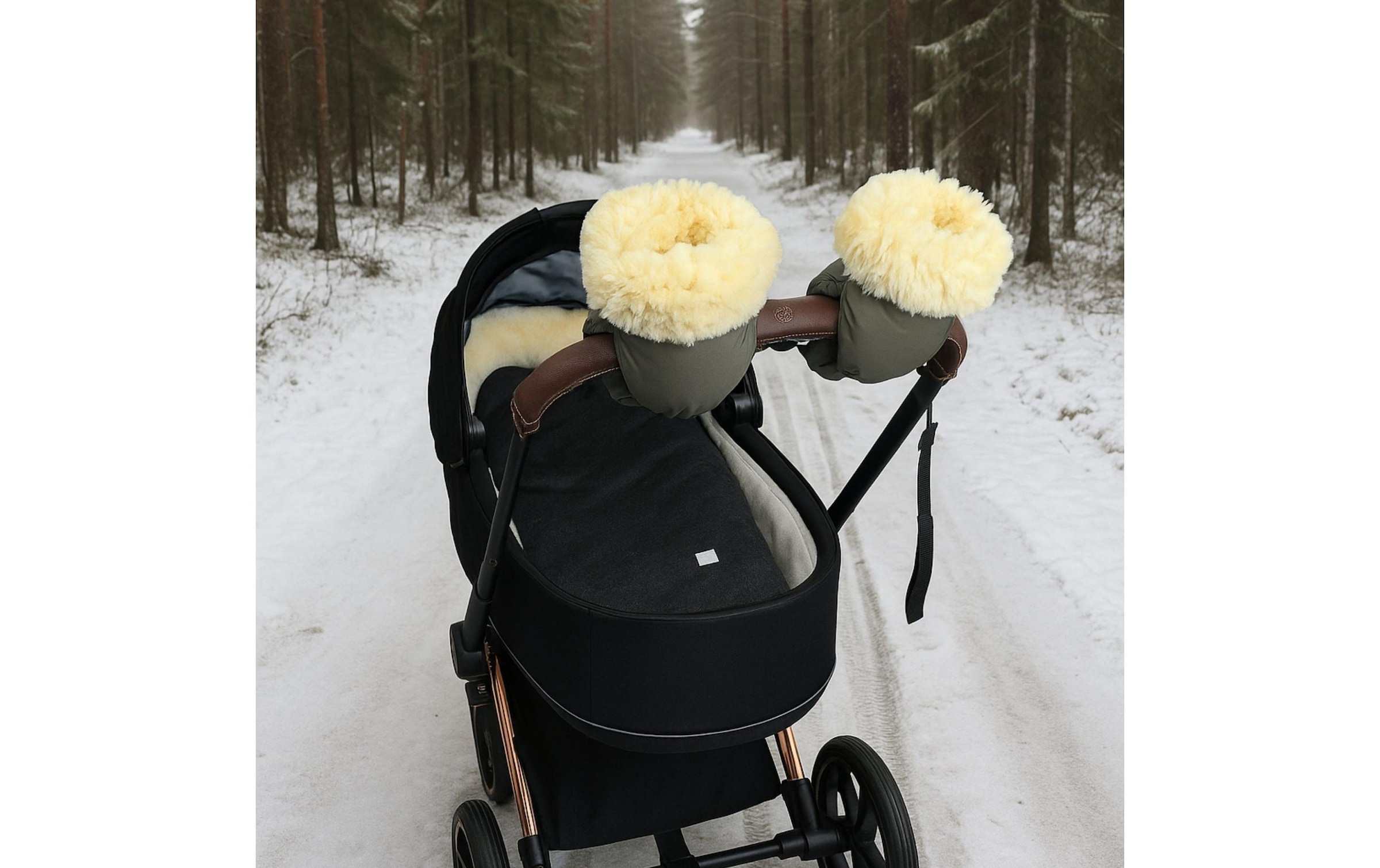Kaiser Kinderwagen-Handwärmer »Handschuh Reflect Kiwa« Lammfell-Kinderwagenhandschuh