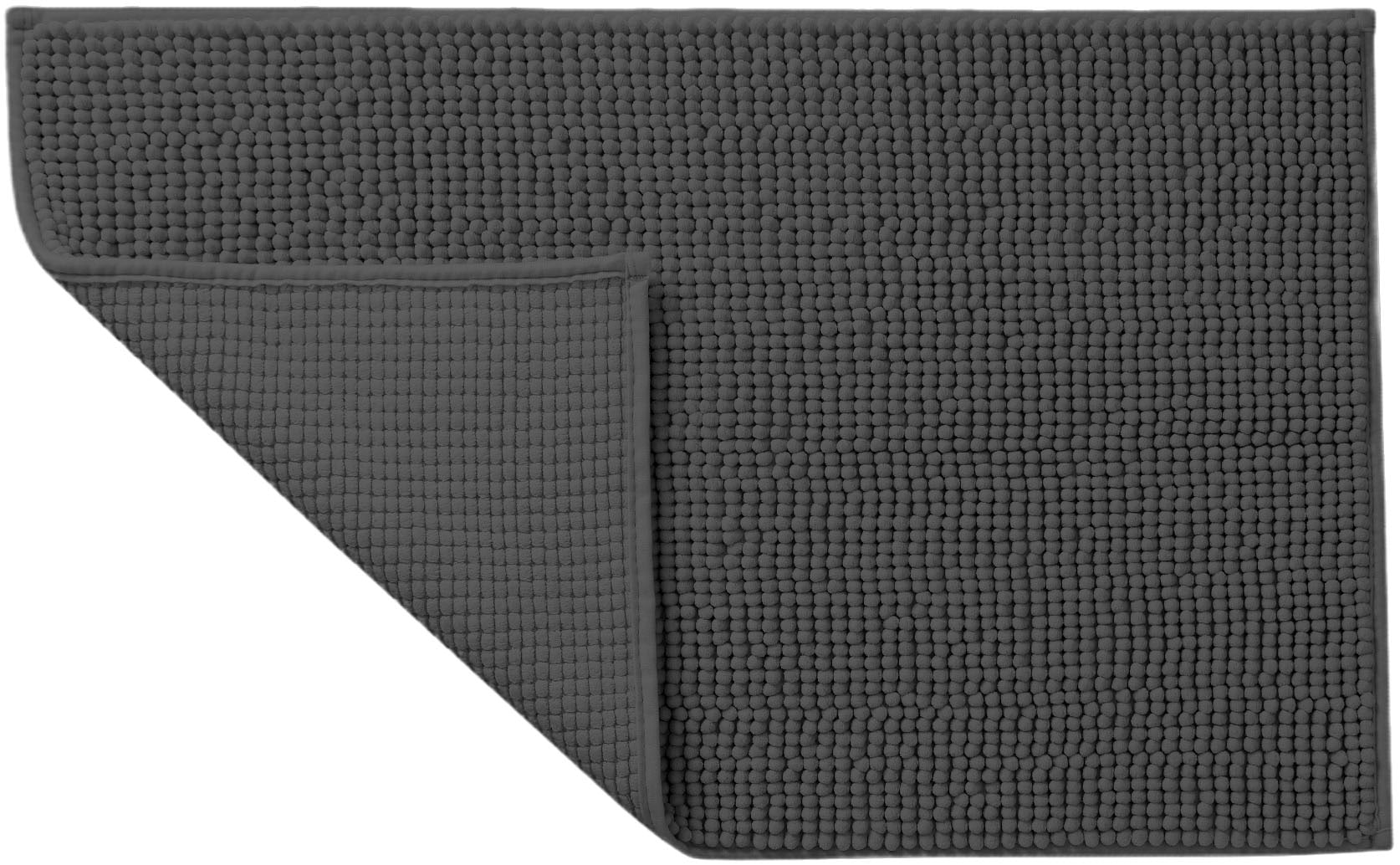 my home Badematte »Vanessa Chenille, Badvorleger, Badezimmer Teppich, Duschvorleger« Höhe 15 mm fussbodenheizungsgeeignet | schnell trocknend | strapazierfähig Uni Farben, besonders weich