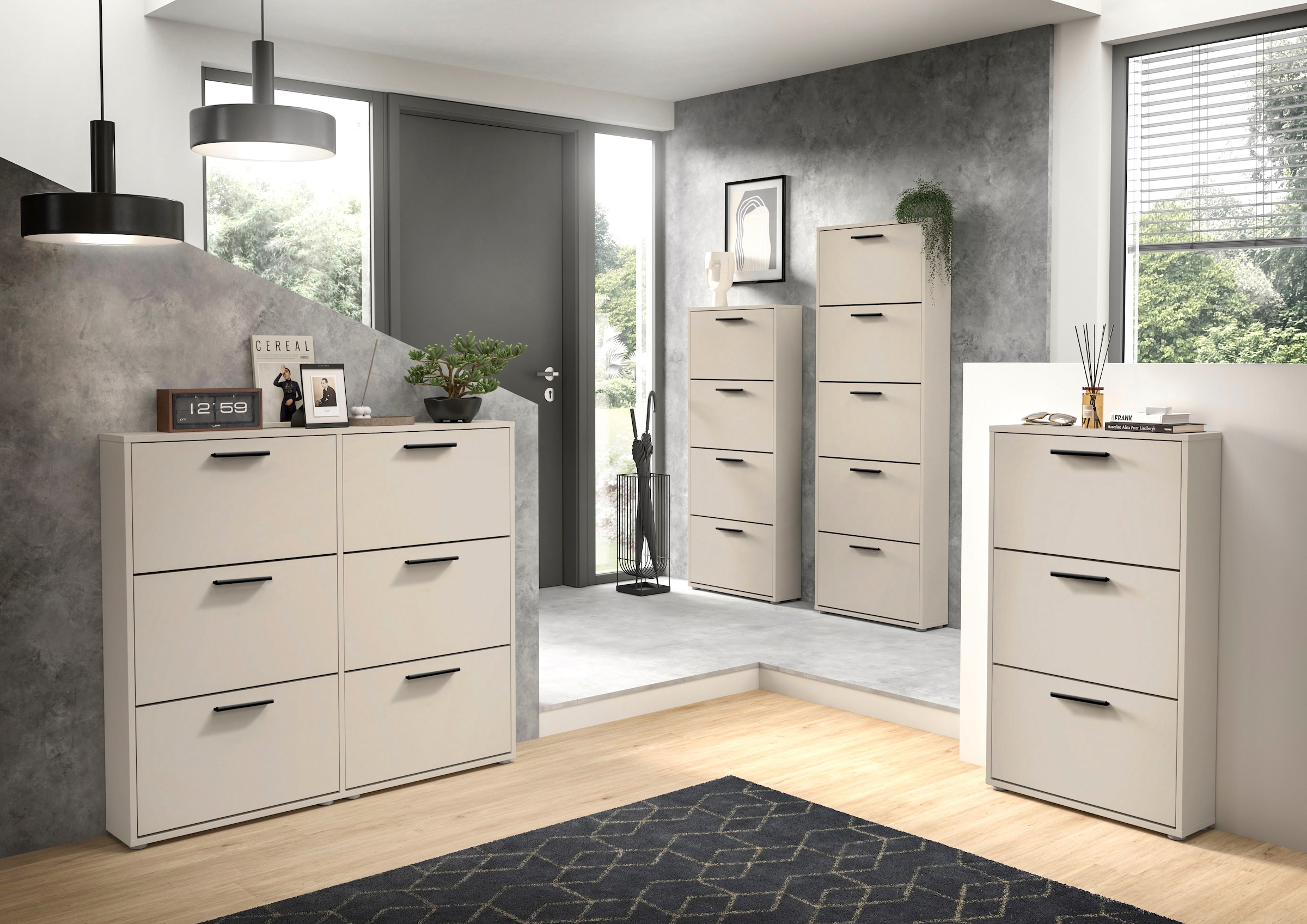 HBZ Schuhkipper »Sam Schuhkipper, Schuhschrank BxHxT 59x103x17 cm« 1 Stk. tlg. Breite 59cm, FSC-Mix Credit