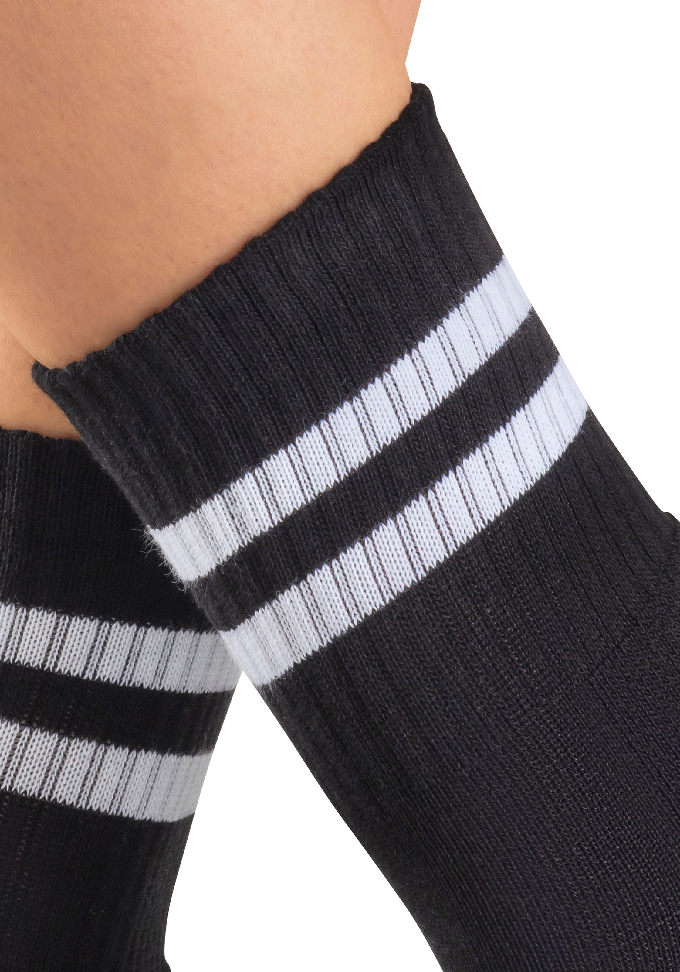 H.I.S Chaussettes de sport Packung, 6 Couple tlg. klassische Tennissocken mit Streifen