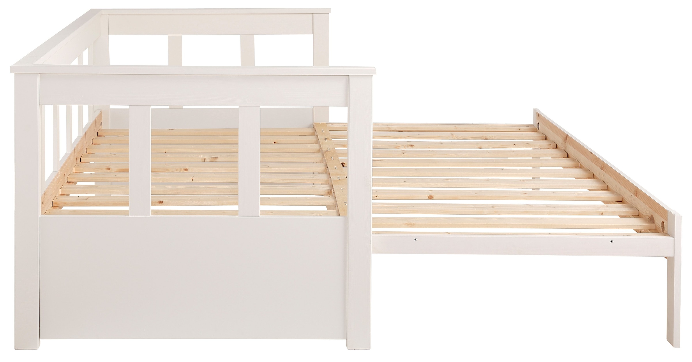 GOODproduct Lit de jour »"AIRA" Kinderbett, Gästebett, Skandi- Design, Schublade optional« FSC® zertifiziertes Massivholz,  mit ausziehbarer Liegefläche, ideal fürs Jugend- oder Gästezimmer