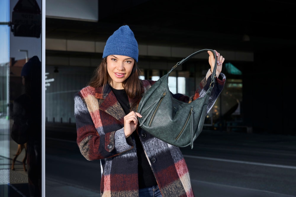 Rieker Sac à main Sac épaule, sac bandoulière femme avec bandoulière amovible