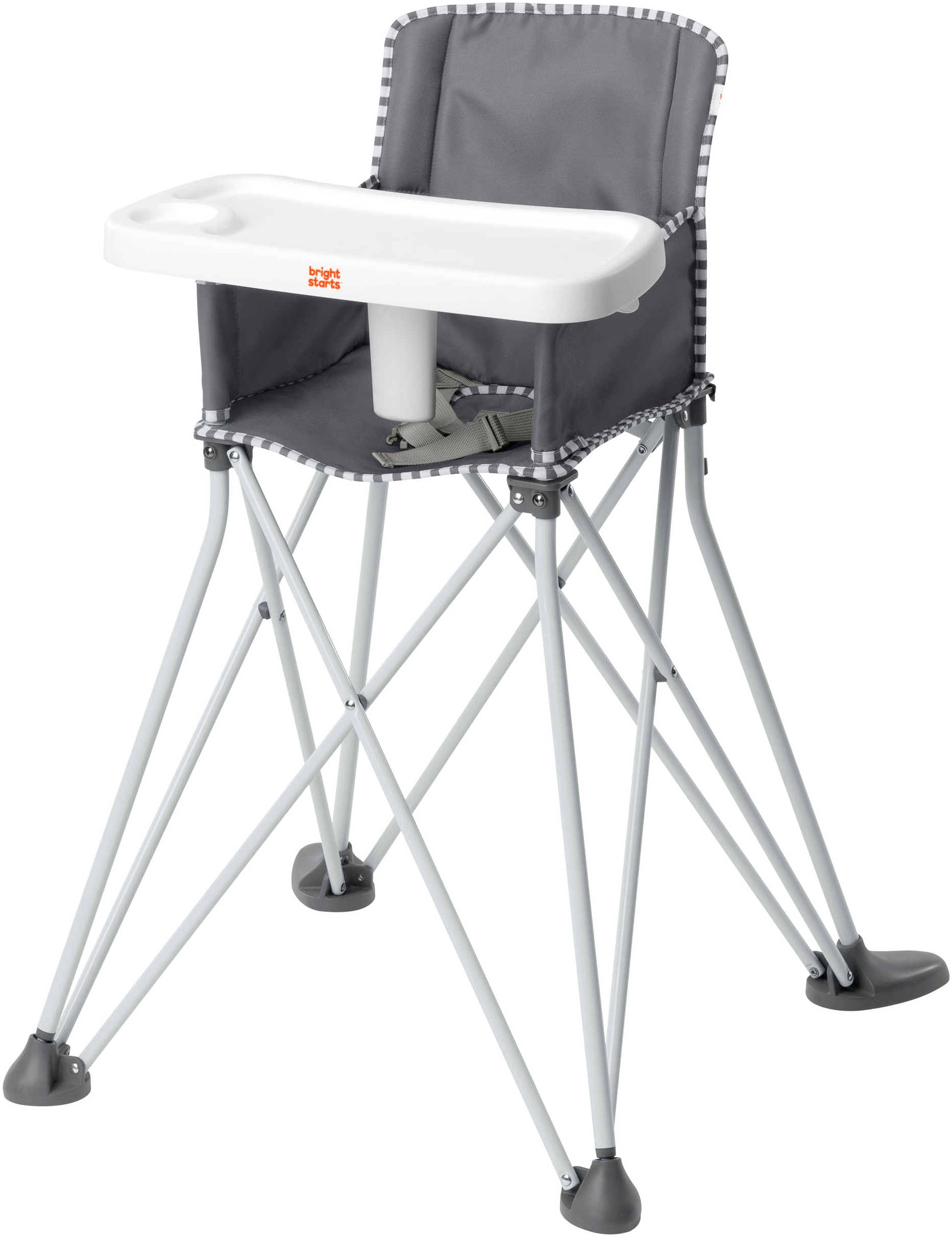 ingenuity Chaise haute »Pop ‘N Dine Portable High Chair - Grau« () ideal für Unterwegs