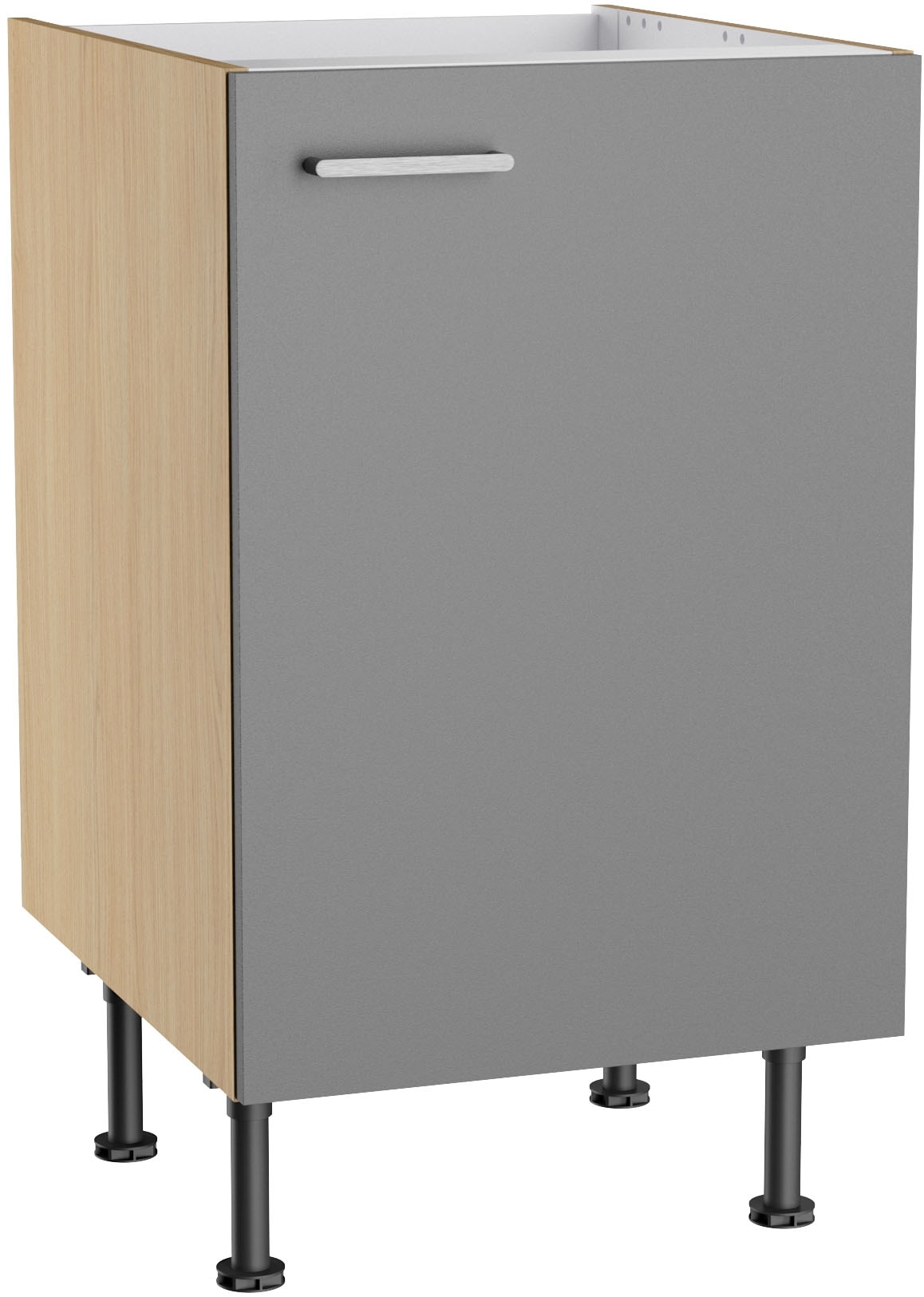 KOCHSTATION Meuble évier »KS-Lucy« largeur 50 cm, avec 1 porte, pieds réglables en hauteur, soft-close