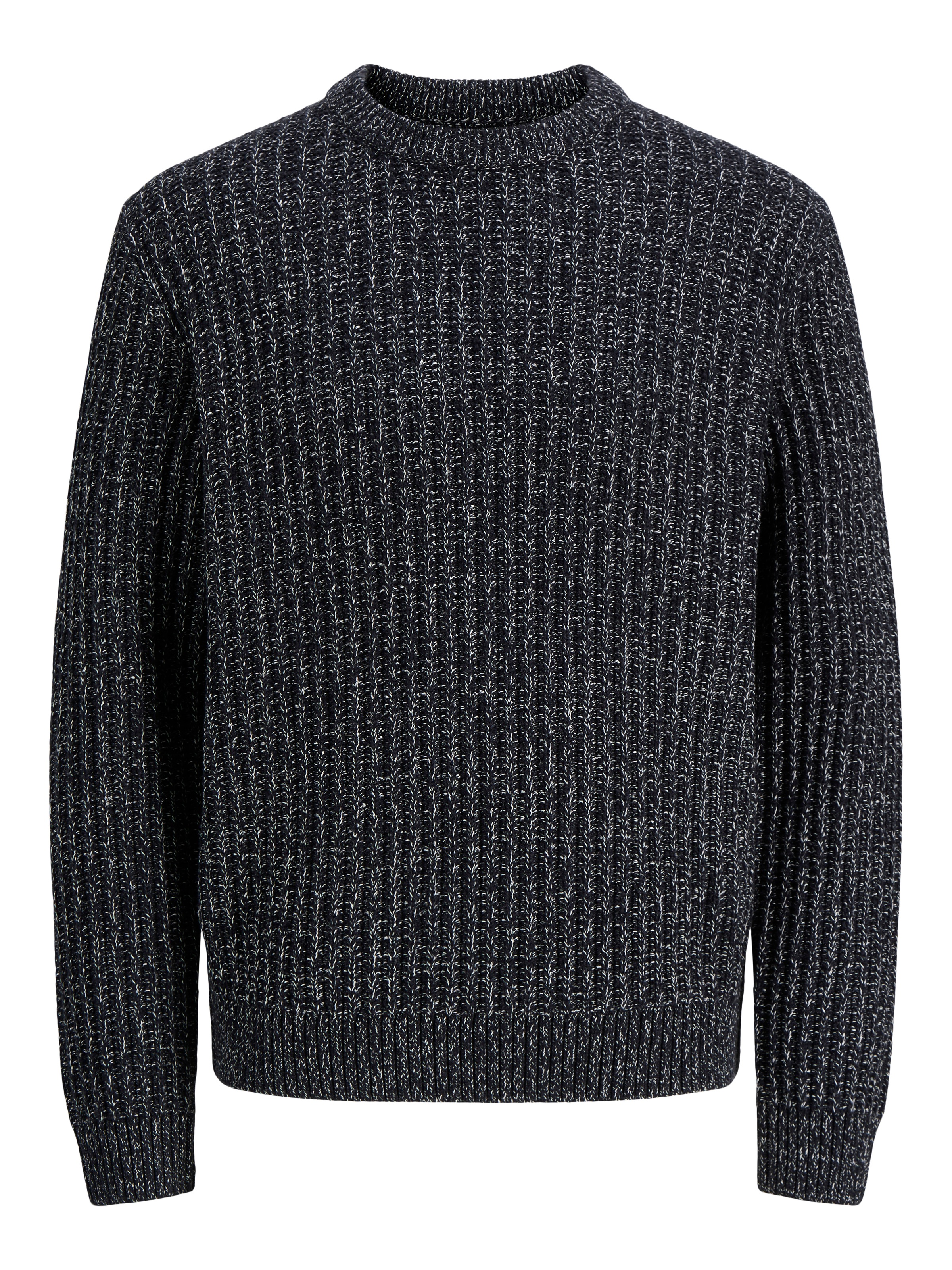 Jack & Jones Rundhalspullover »JJJAXON KNIT CREW NECK« Materialmix, normal geschnitten