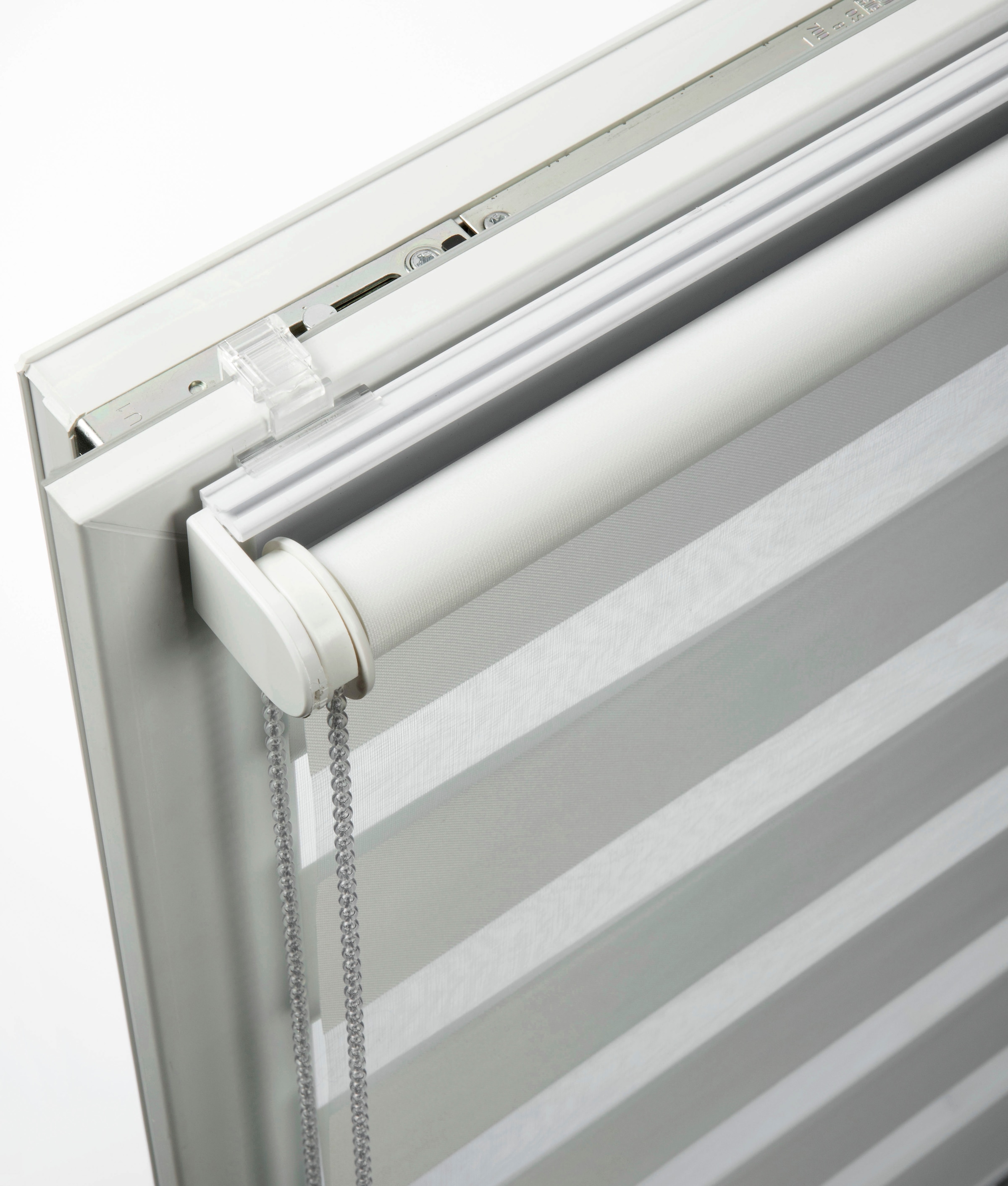 SCHÖNER WOHNEN-Kollektion Doppelrollo »Tilda« transparent Sichtschutz mit Bohren/ohne Bohren freihängend geklemmt, silberne oder weisse Rollo-Technik