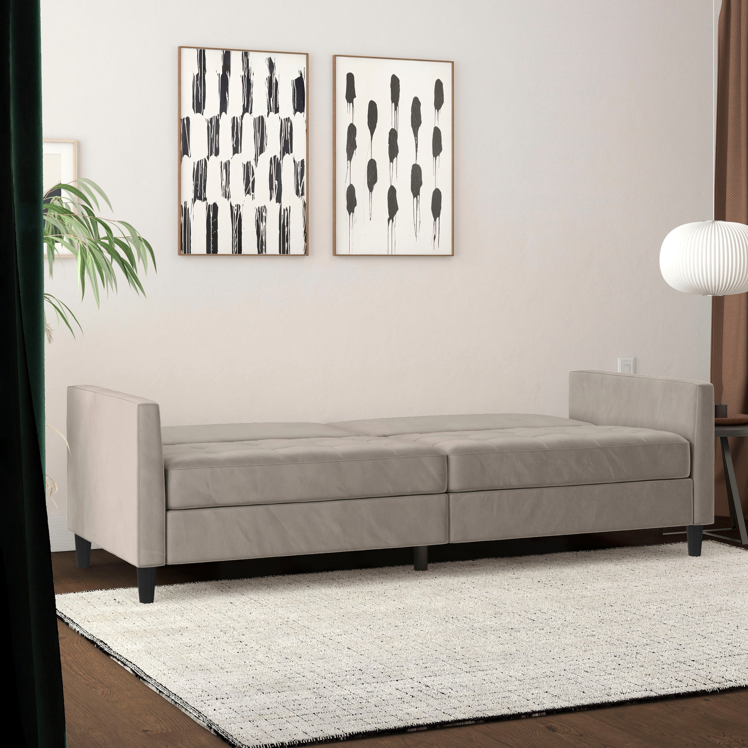 Dorel Home 3-places »Presley« Sofa mit Bett-Funktion und verstellbarer Rückenlehne
