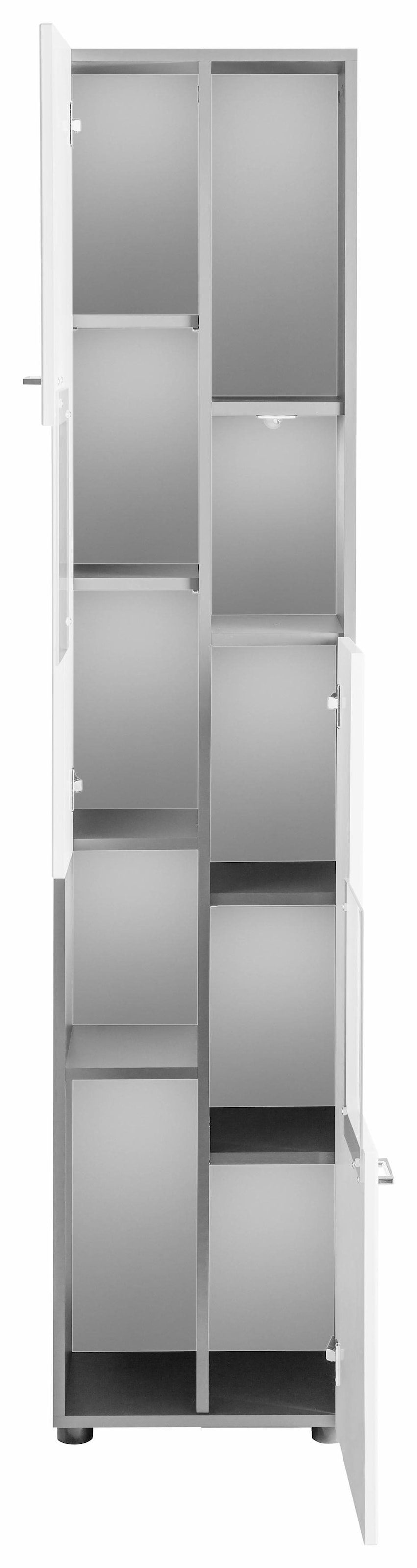 welltime Hochschrank »Tias« Hochschrank mit 4 Einlegeböden - (B/T/H) 40/30/182 cm
