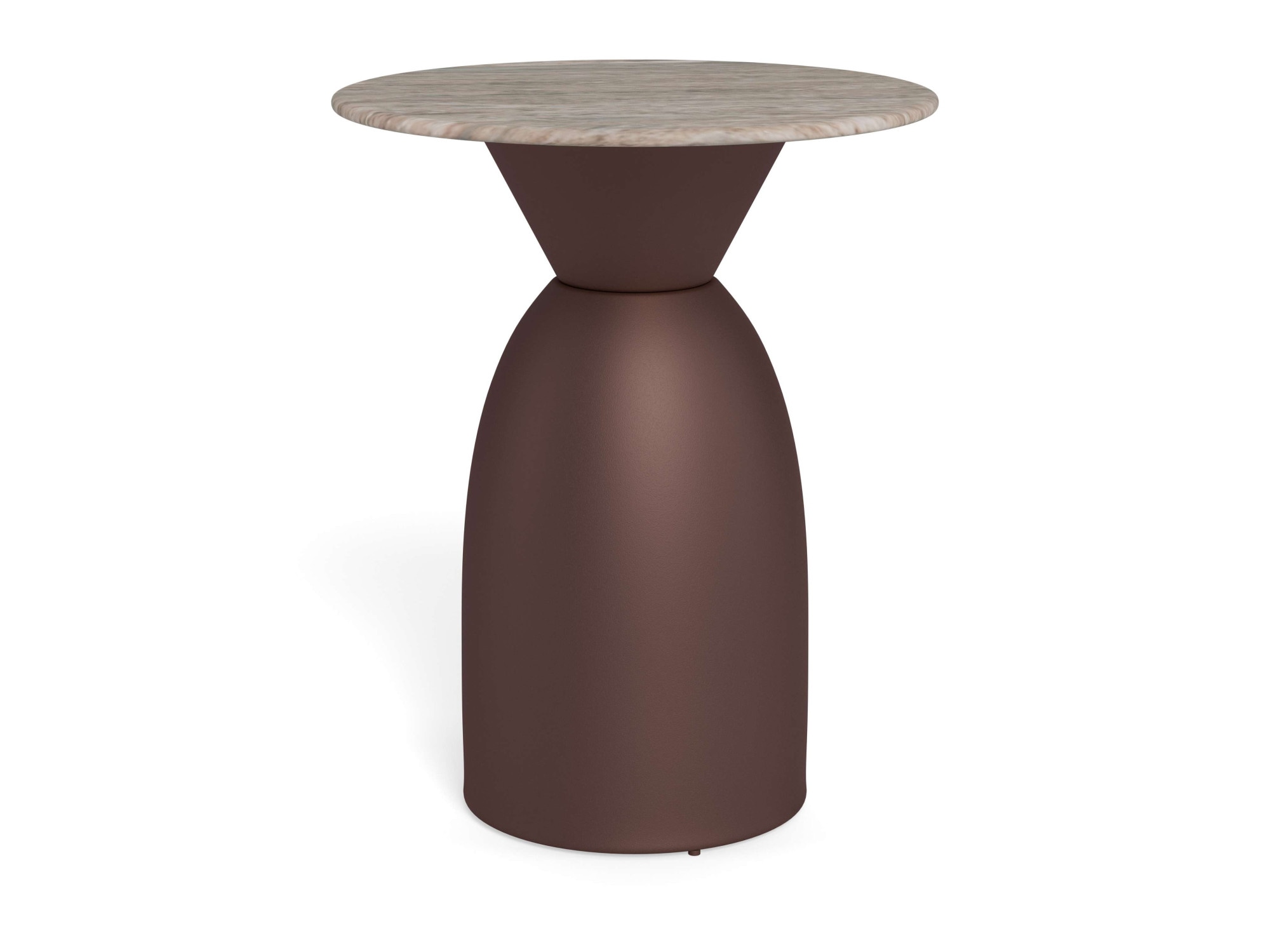 ACTONA GROUP Table d'appoint »Ferrol, Tisch, Beistelltisch« gris, marbre, colonne, 40x50 cm