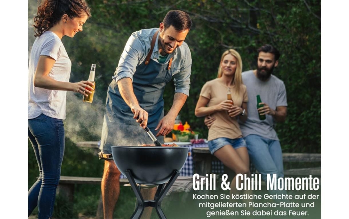 Innovesta Feuerstelle »Innovesta eXcellence« Feuerstelle raucharm mit Plancha