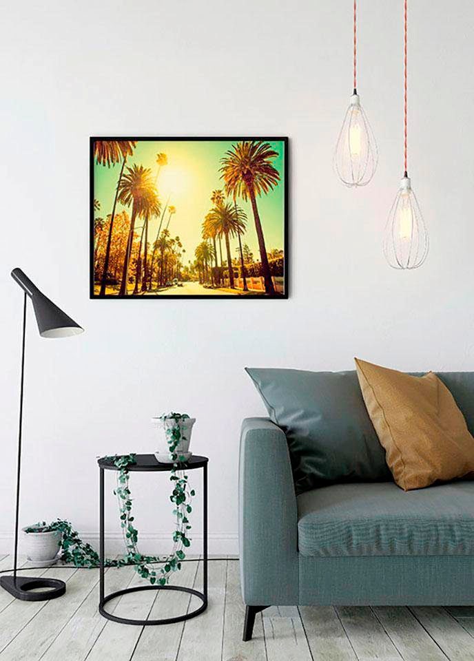 Komar Bild »Palm Alley« Städte 1 Stk. tlg. Wandbild zur Dekoration - ohne Rahmen