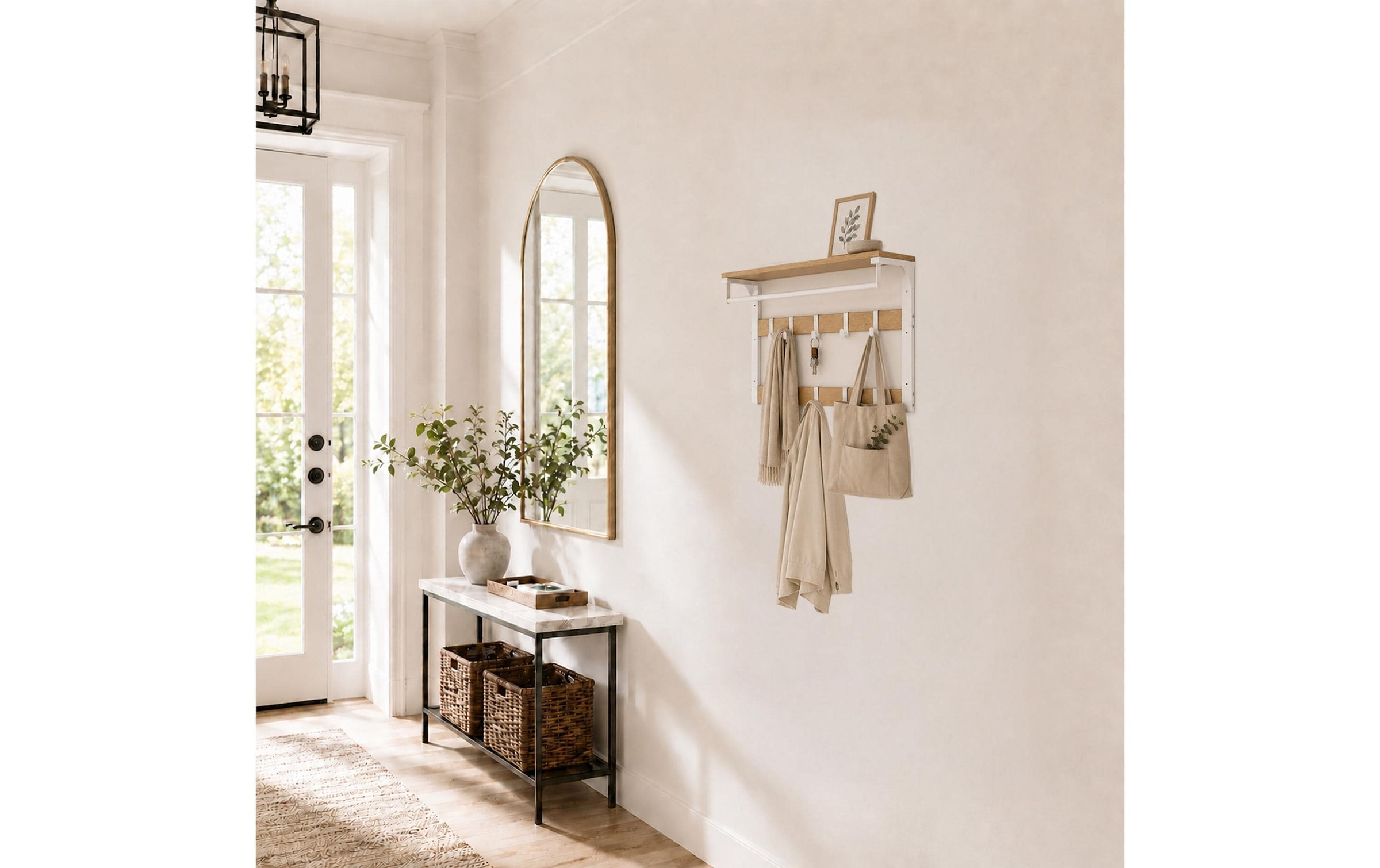 relaxdays Porte-manteau mural
