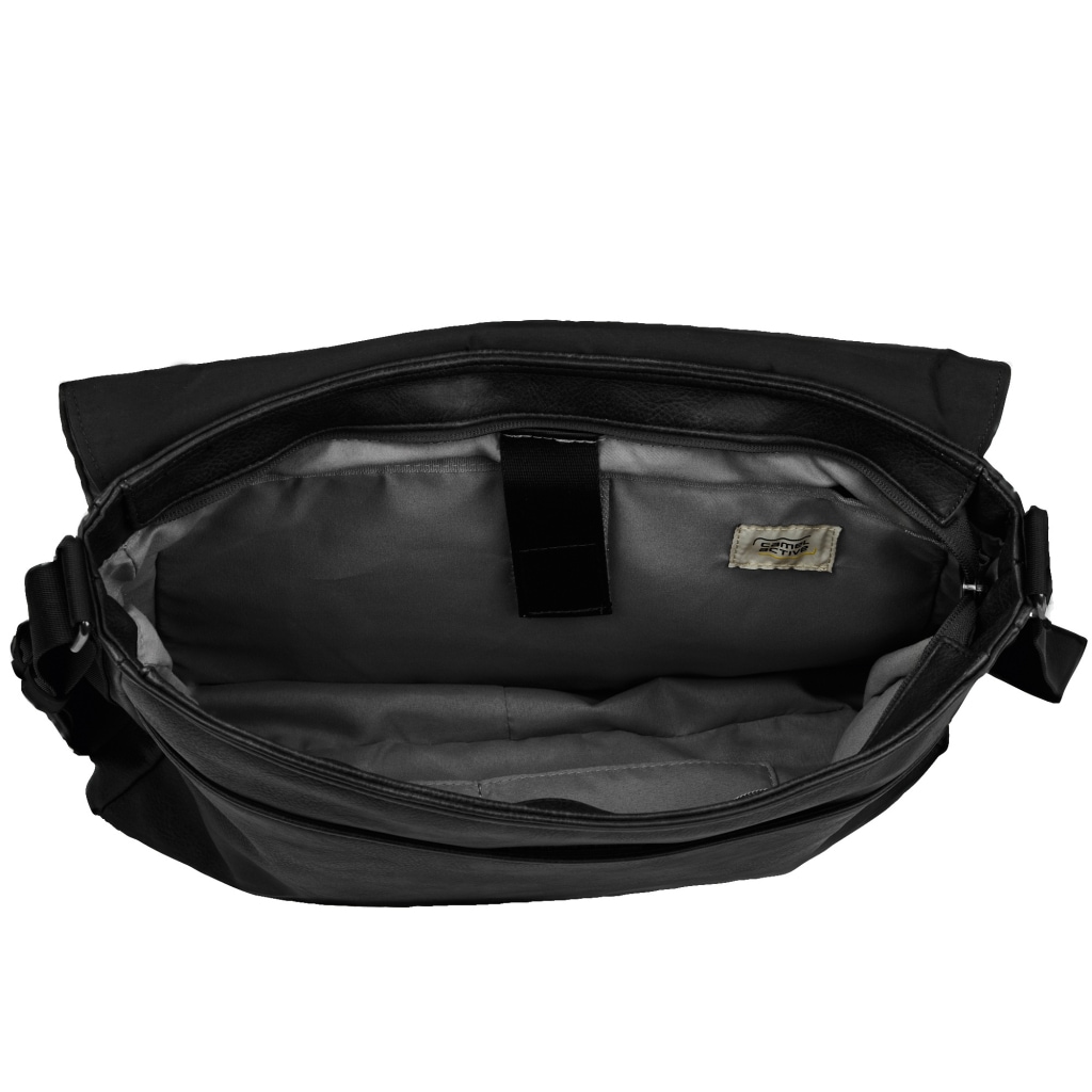 camel active Sac de messager »Traces« en similicuir, fonctionnel avec de nombreuses poches & sangle de qualité
