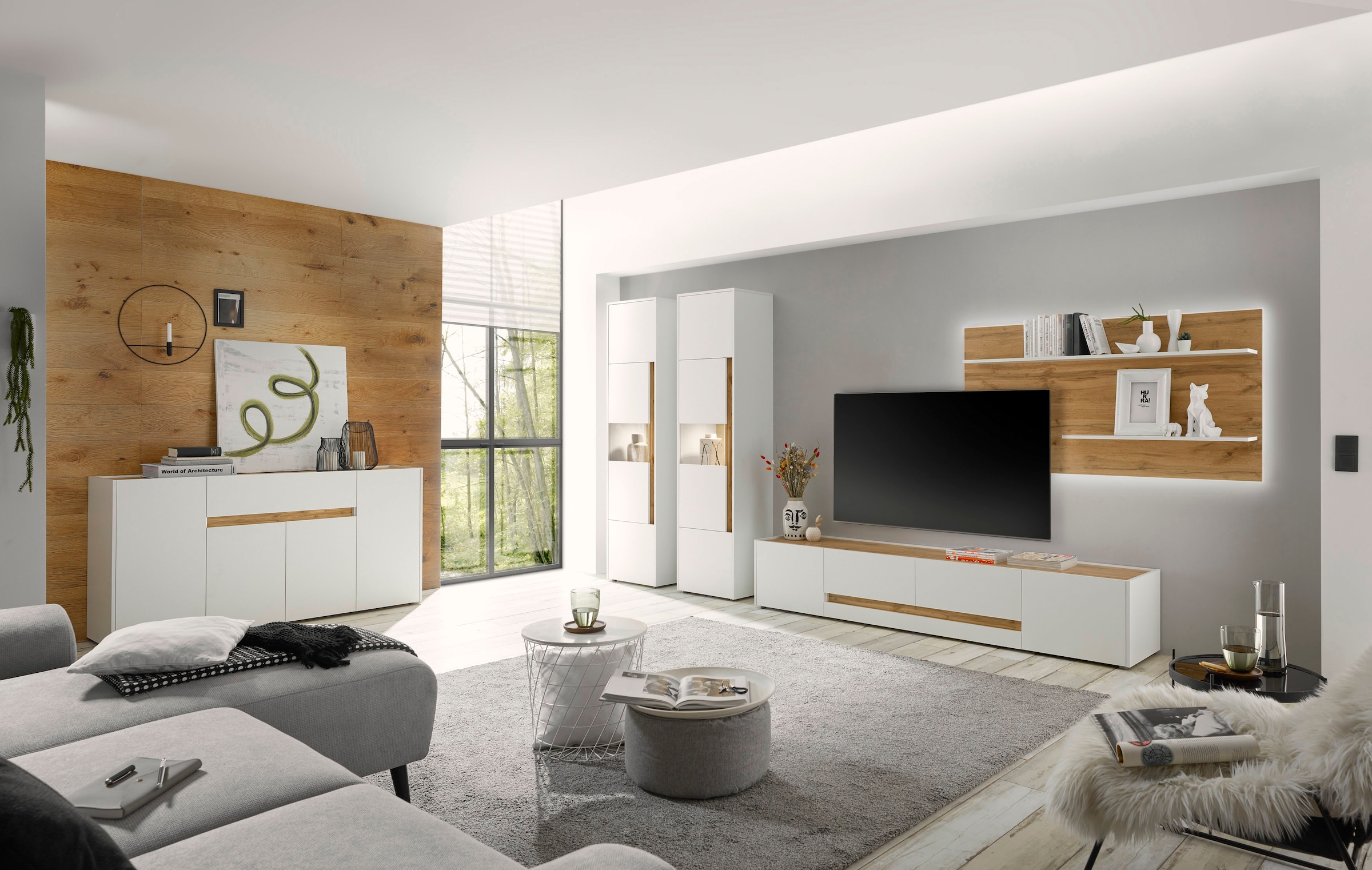 INOSIGN Meuble mural »City/Giron, moderne Anbauwand, Komplettset in vielen Farben verfügbar« Set, 4 cuis tlg.