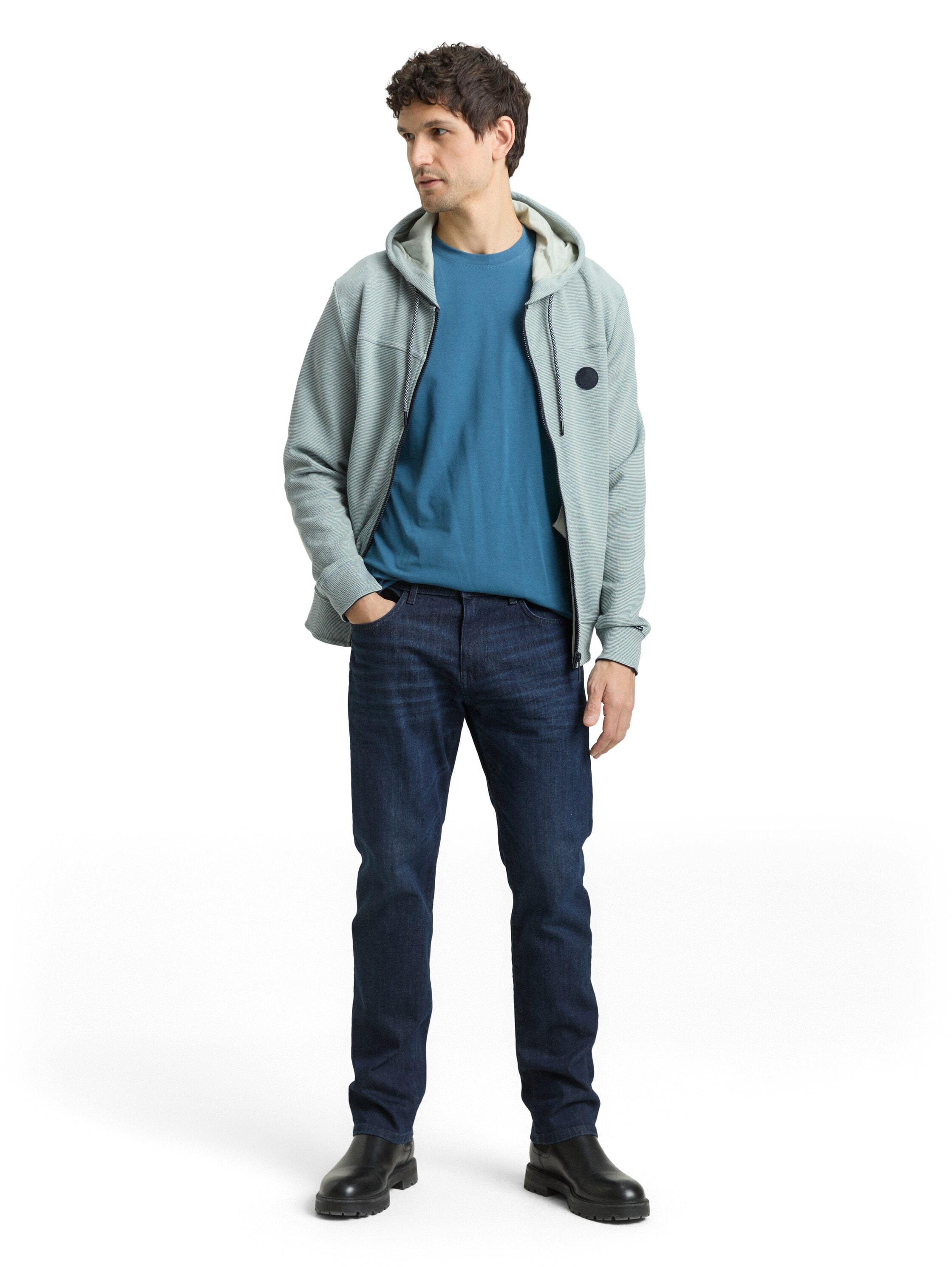 TOM TAILOR Veste sweat mit Kapuze