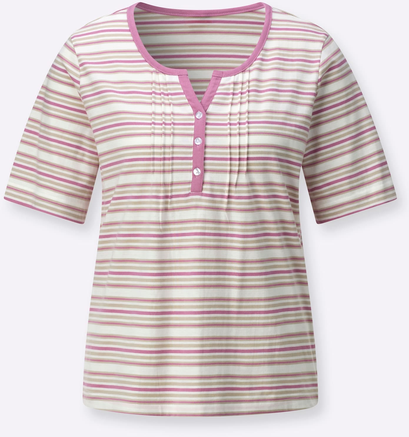 Classic Basics Shirt à col rond »Ringelshirt« 1 pièces