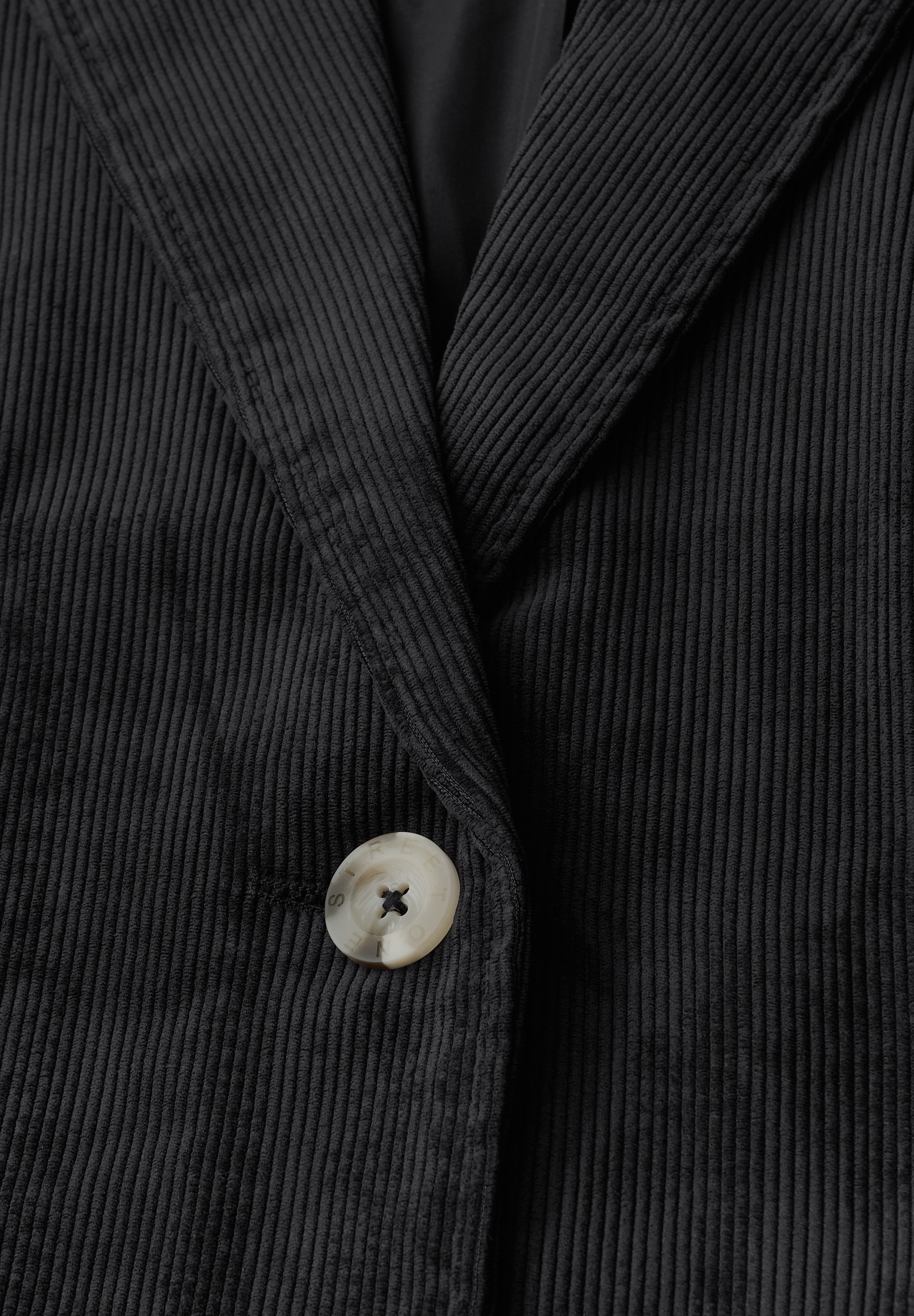 STREET ONE Blazer court mit Reverskragen und aus Cord