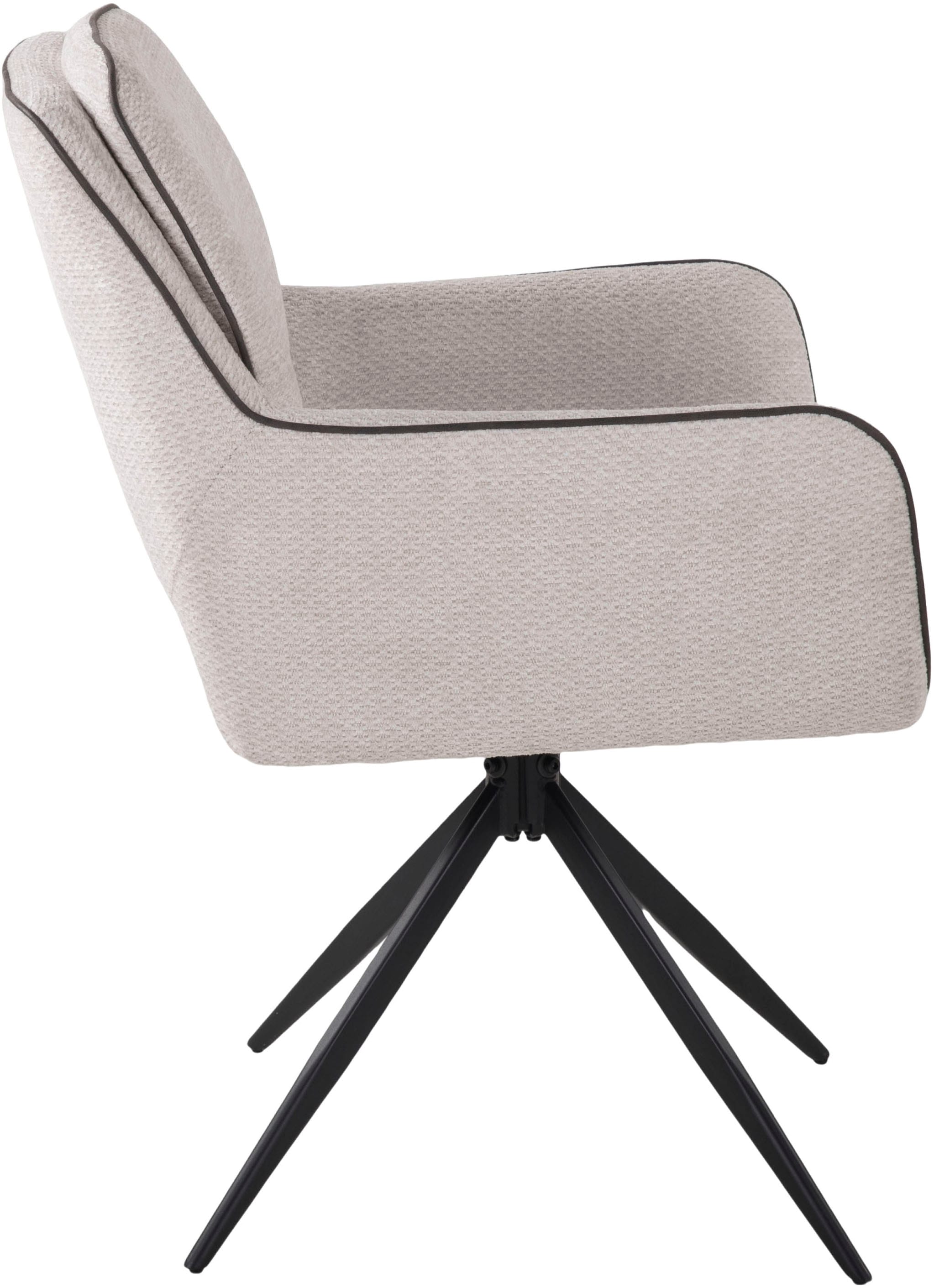 Duo Collection Essgruppe »Emira und Esra« Set, Besteht aus einem Tisch und 4 Stühlen, 5 Stk. tlg. massives Metallgestell, Stühle drehbar