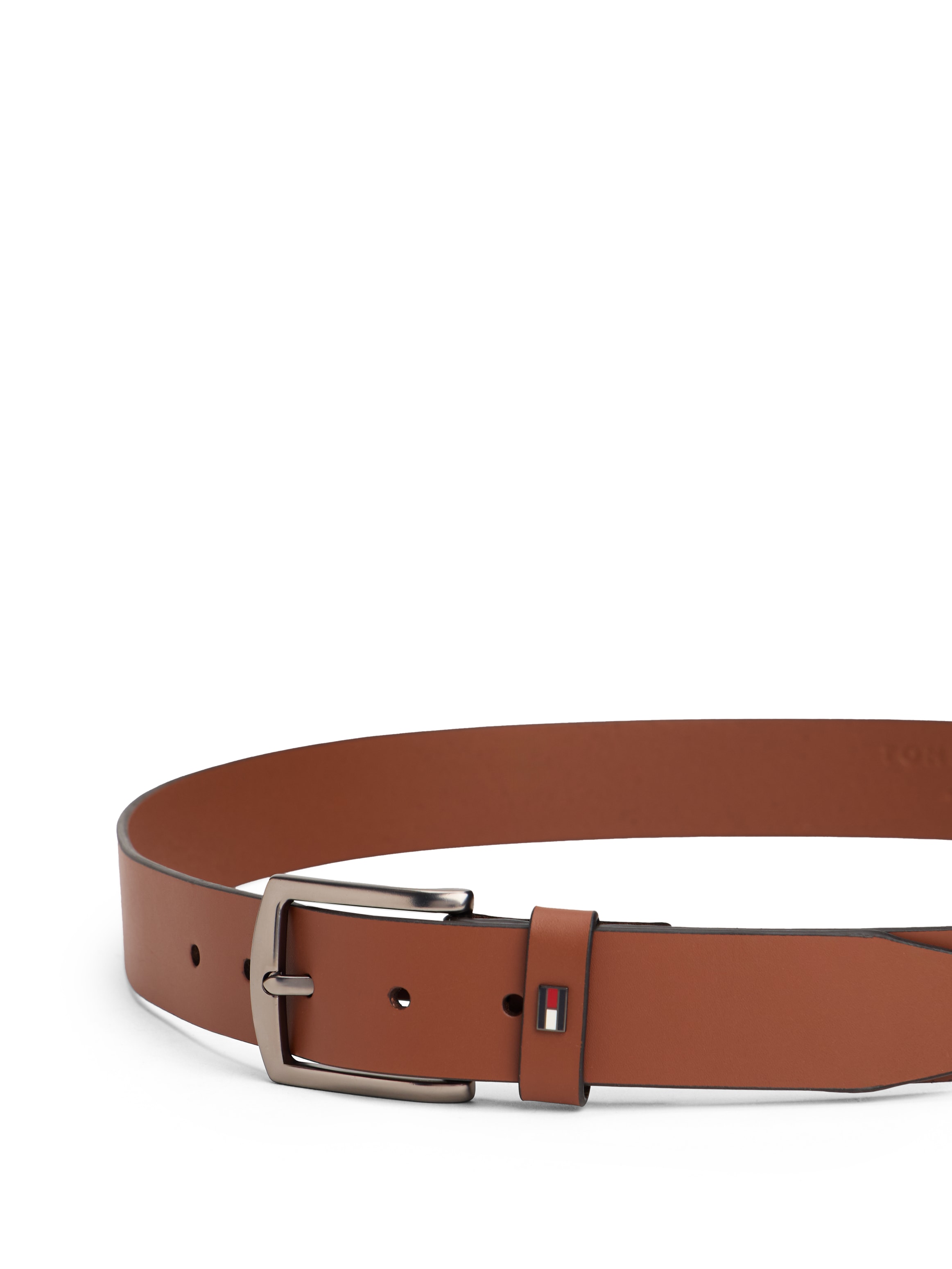 Tommy Hilfiger Ledergürtel »DENTON 3.5  cm breit EXT« Einfachdornschliesse, Metalllogo