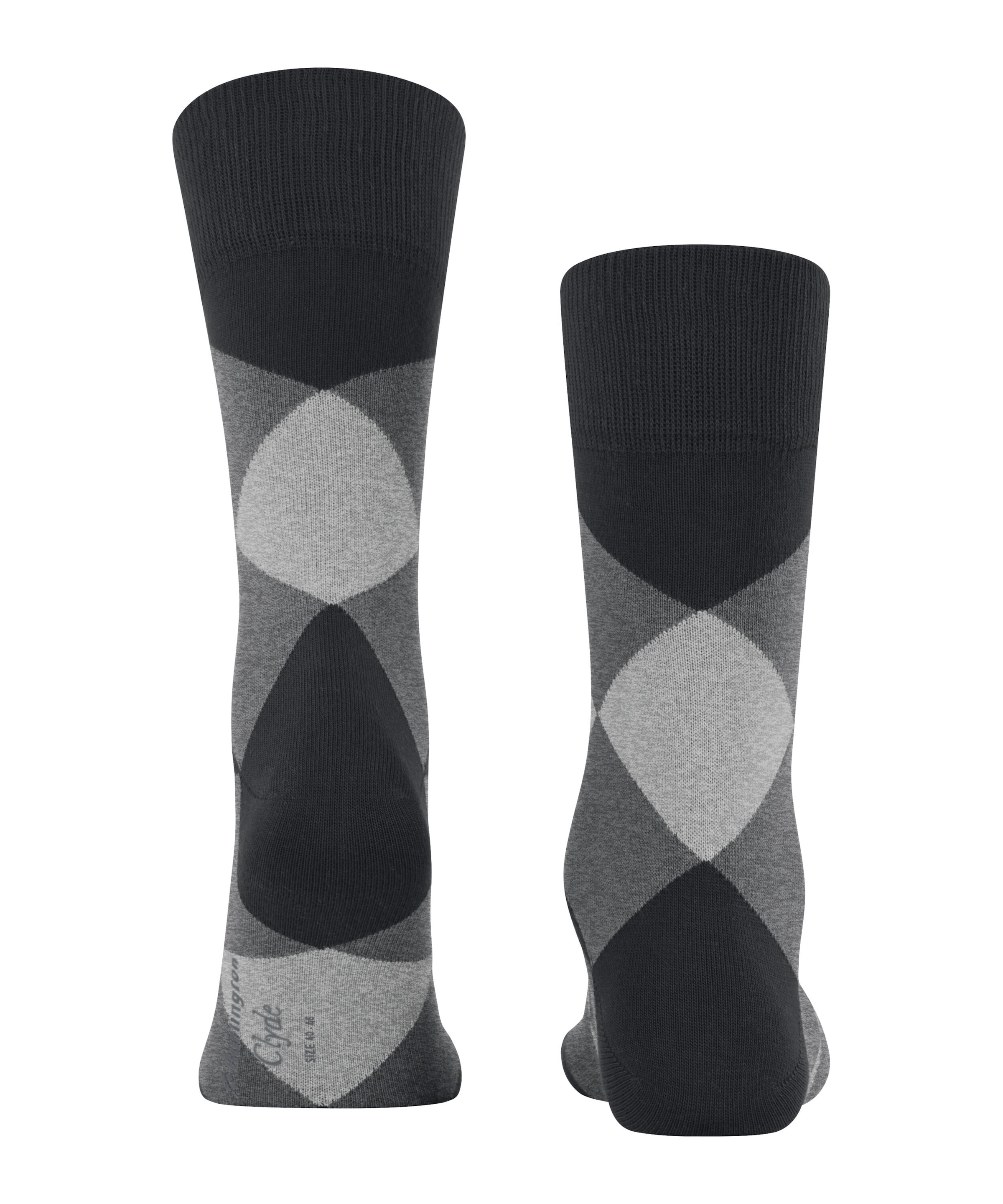 Burlington Socken »Clyde« Einheitsgrösse 40-46, modernes Argyle-Muster, Burlington-Clip